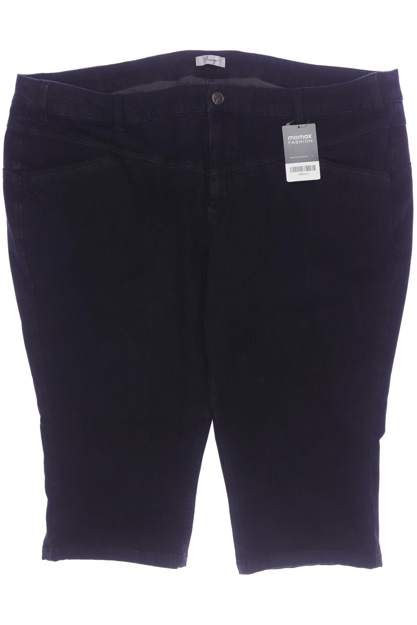 

sheego Damen Jeans, schwarz, Gr. 44