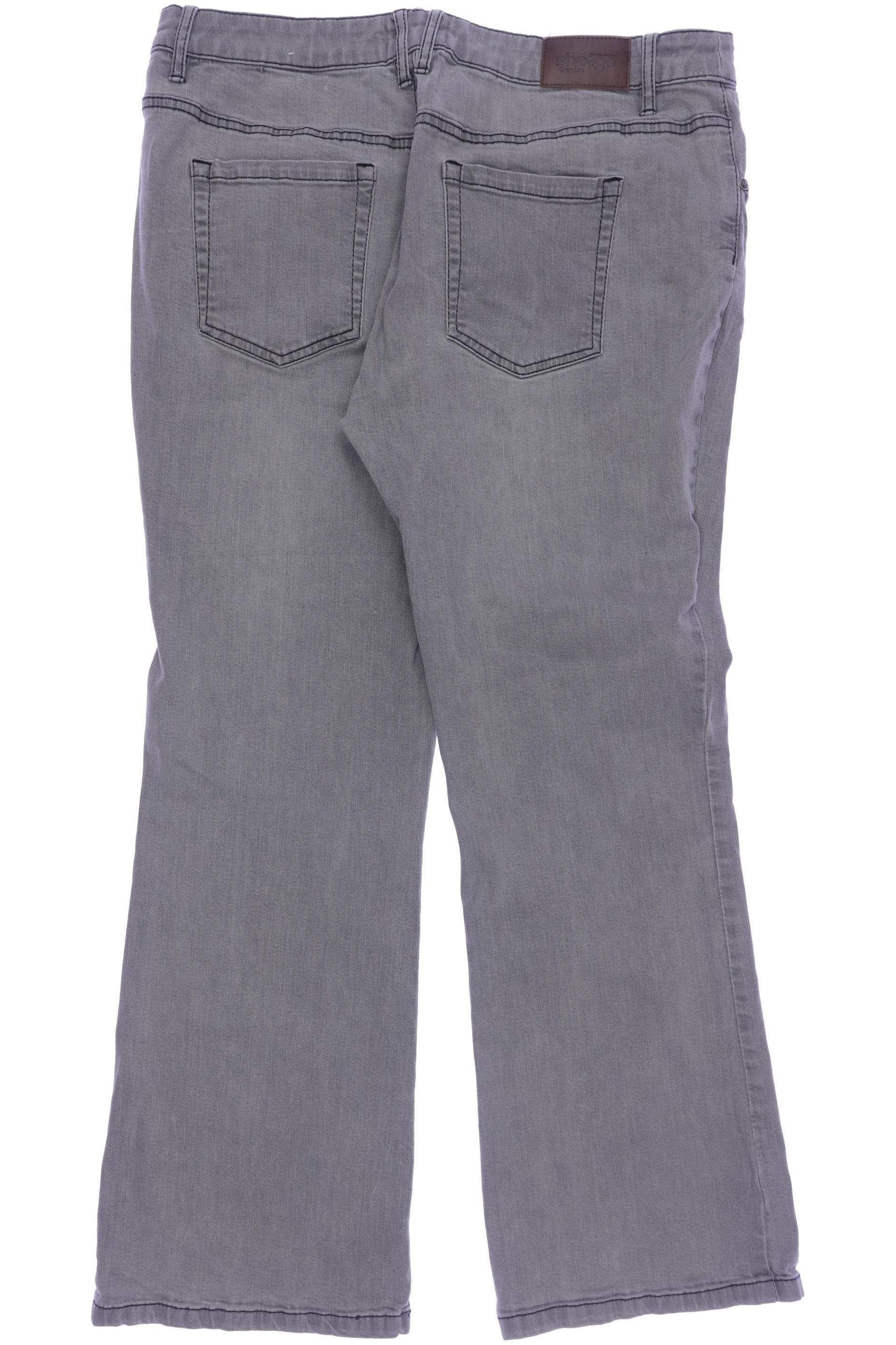 

sheego Damen Jeans, grau, Gr. 46