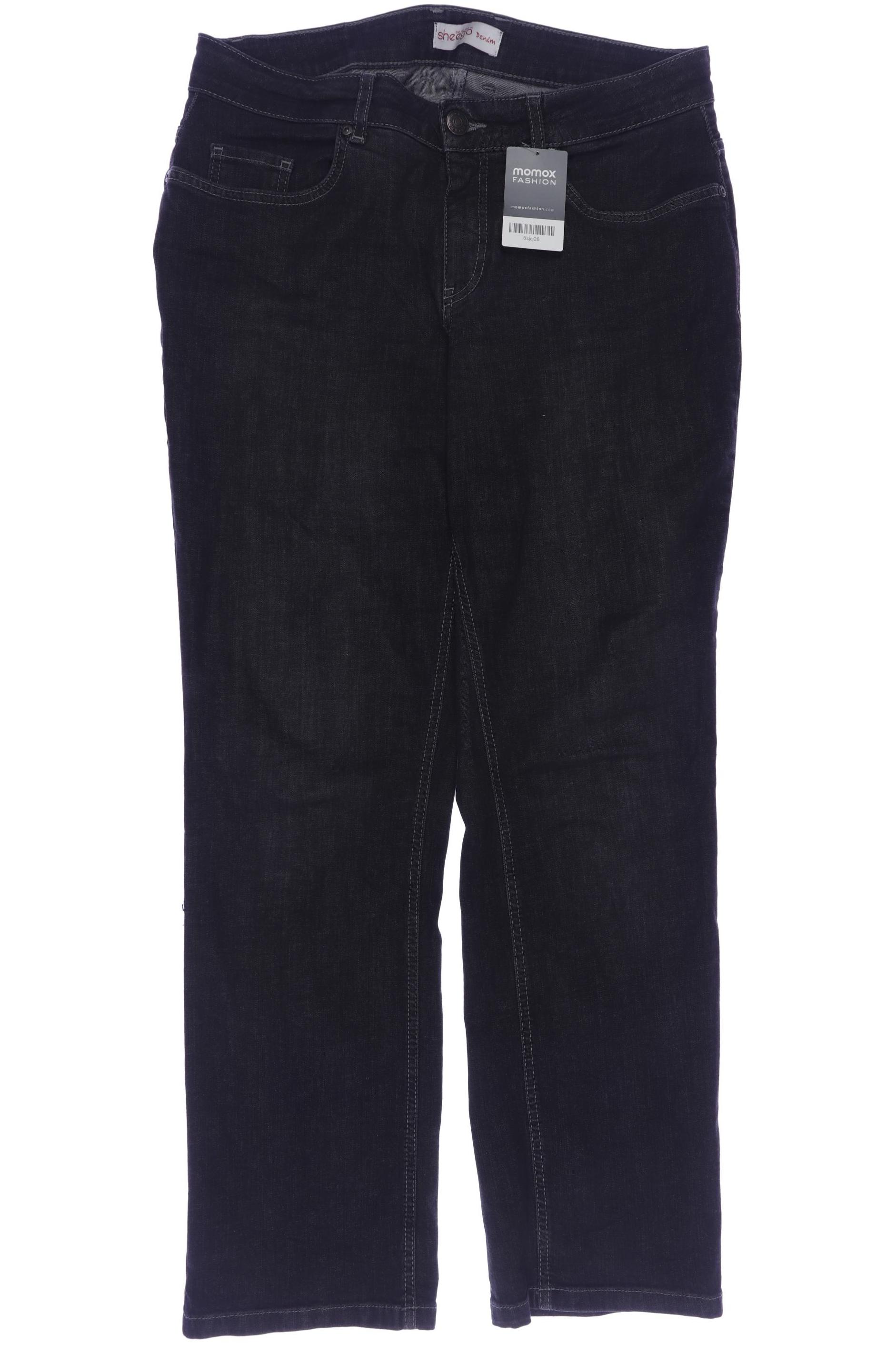 

sheego Damen Jeans, grau, Gr. 42