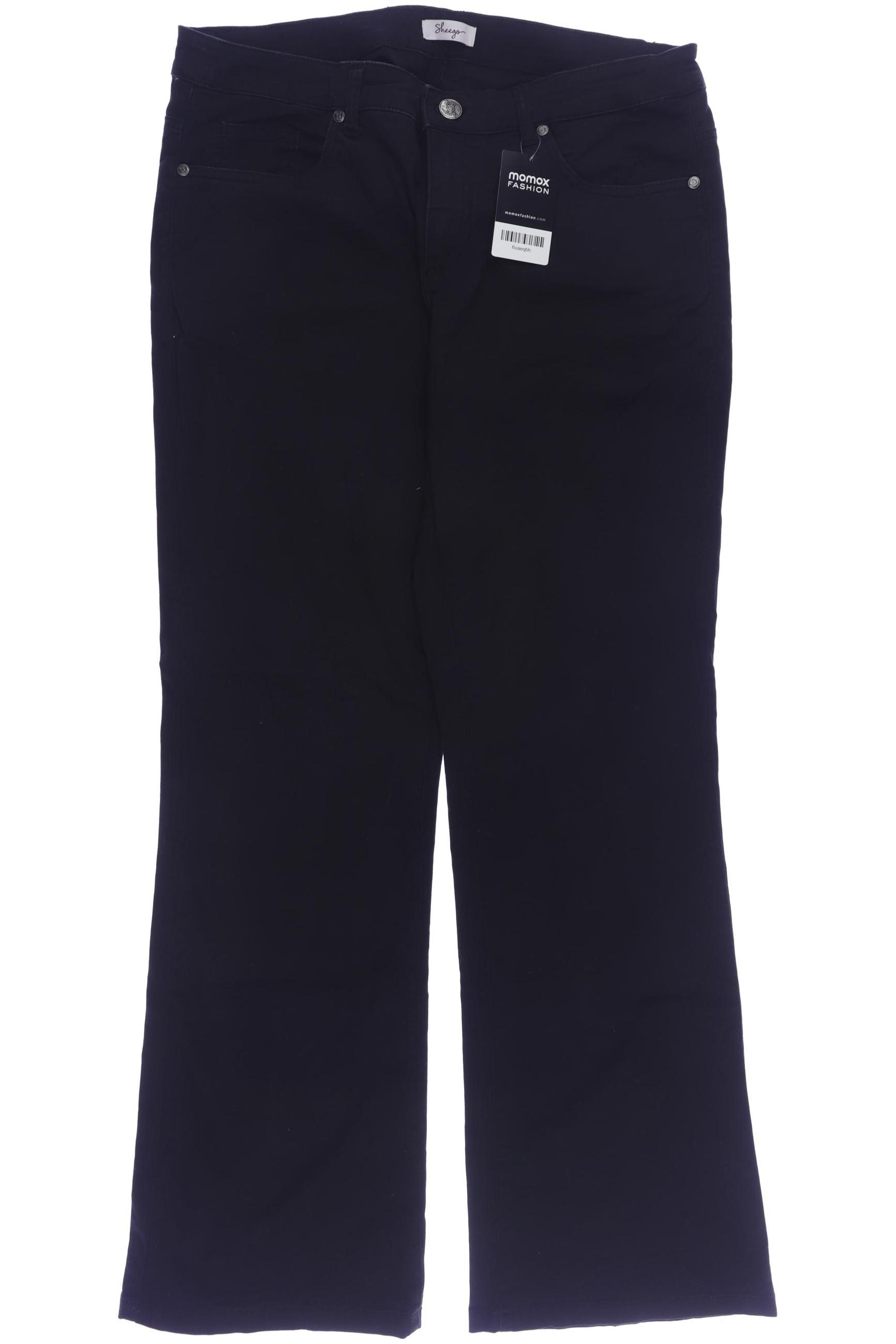 

sheego Damen Jeans, schwarz, Gr. 44