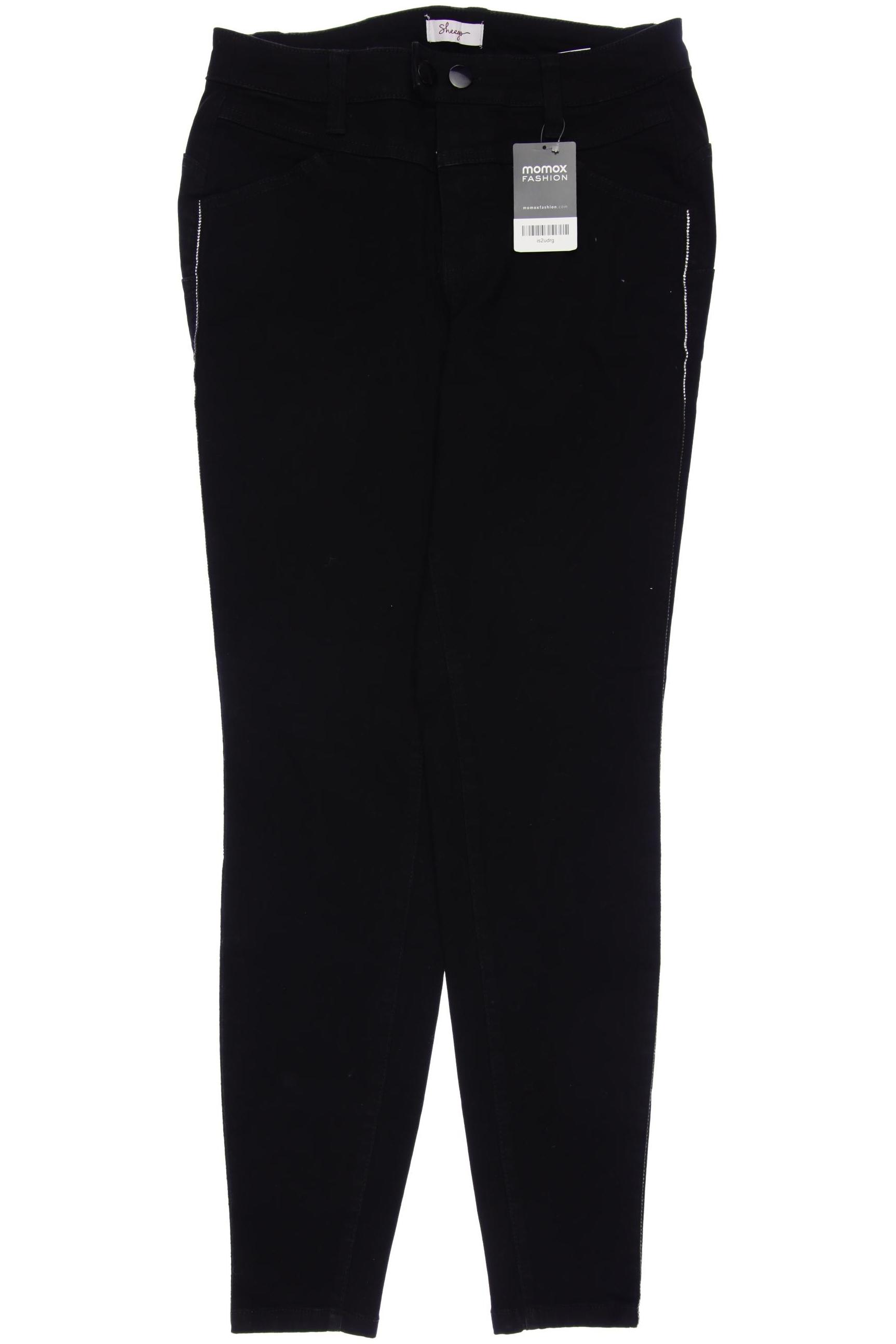 

sheego Damen Jeans, schwarz, Gr. 40