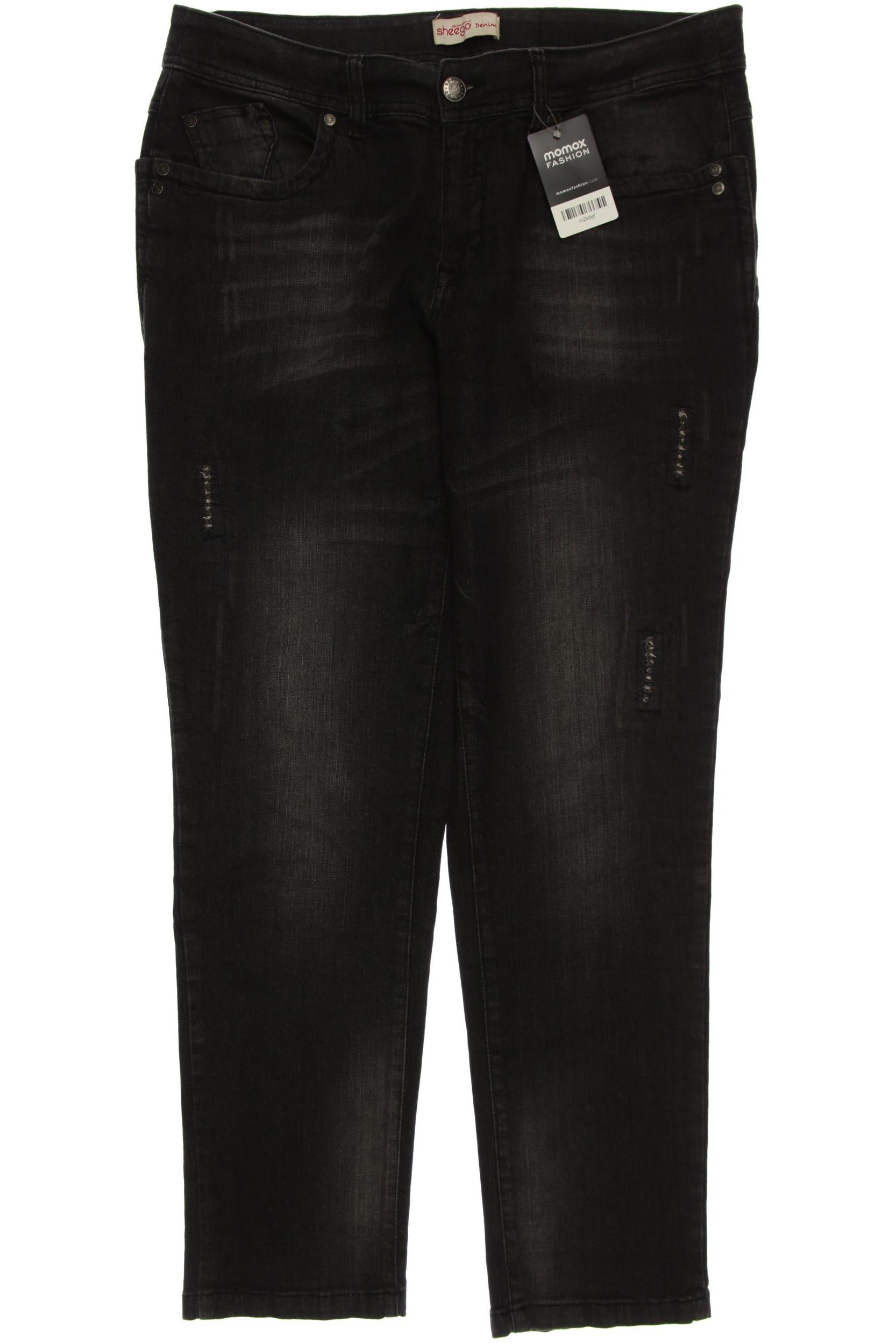 

sheego Damen Jeans, grau, Gr. 44