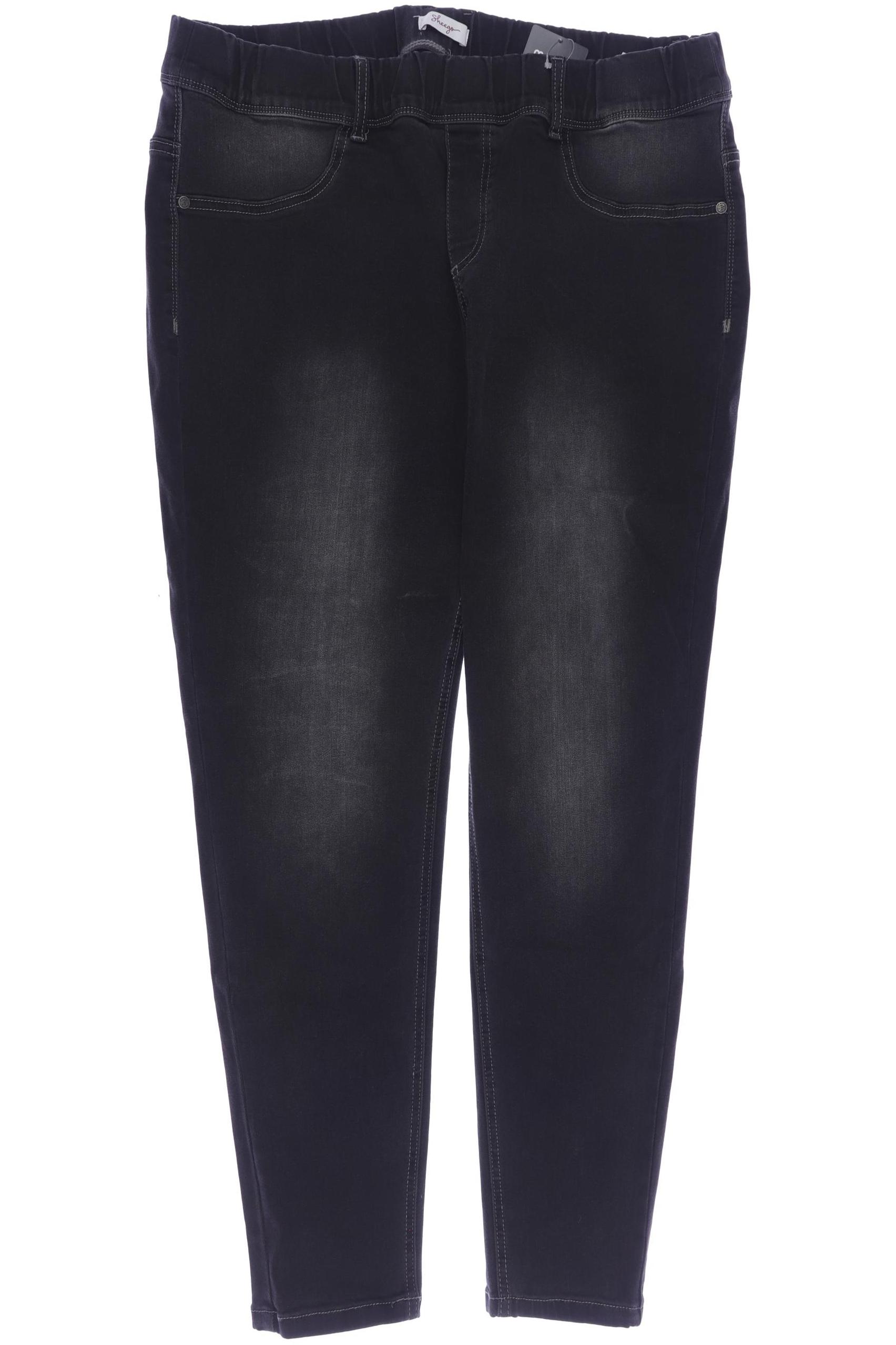 

sheego Damen Jeans, grau, Gr. 48
