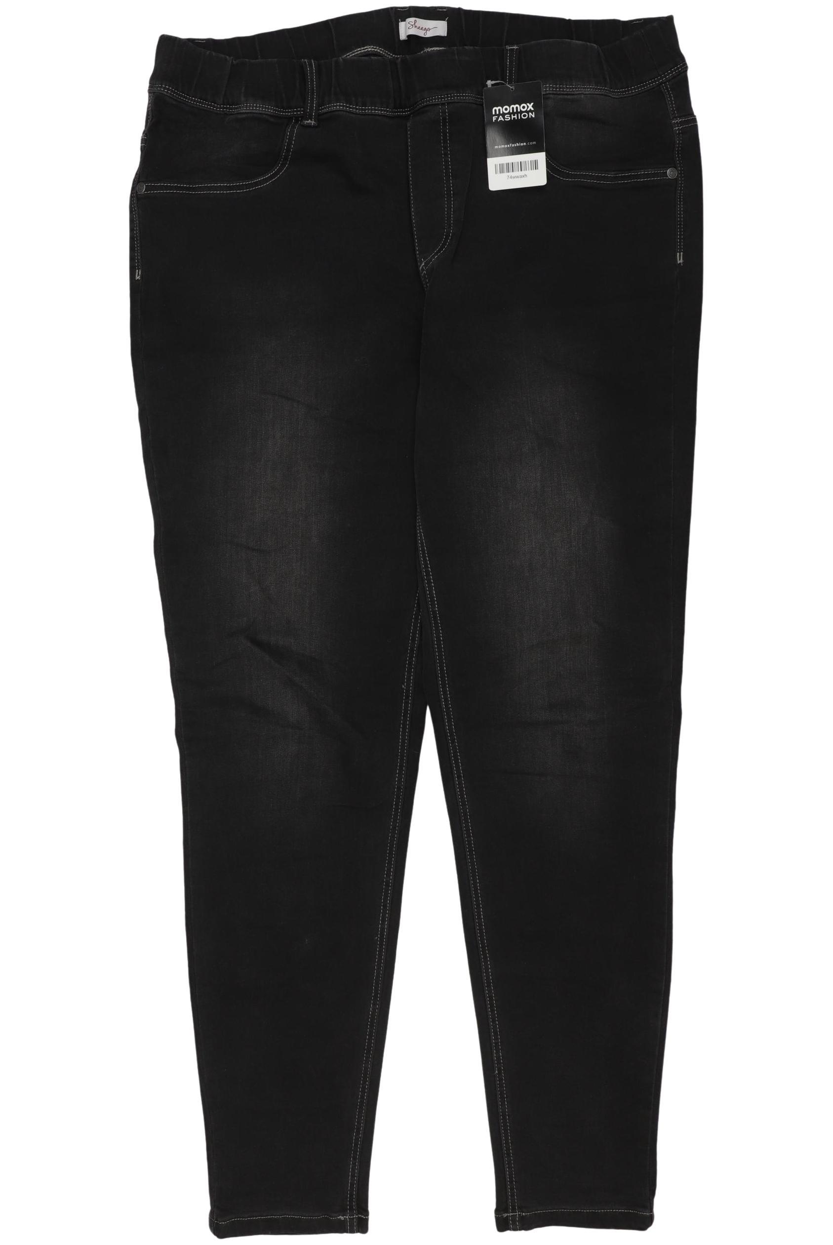 

sheego Damen Jeans, schwarz, Gr. 39