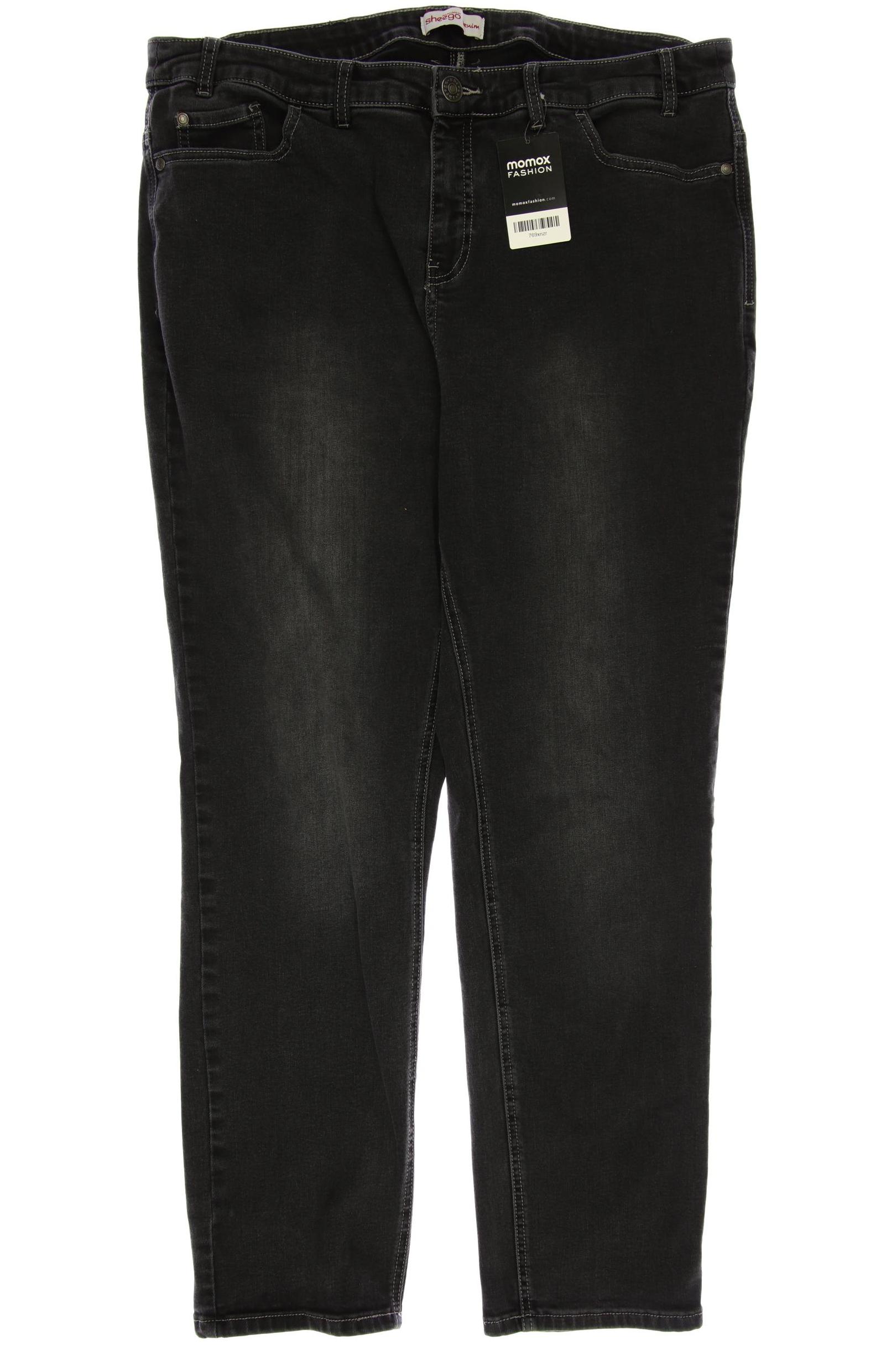 

sheego Damen Jeans, grau, Gr. 40
