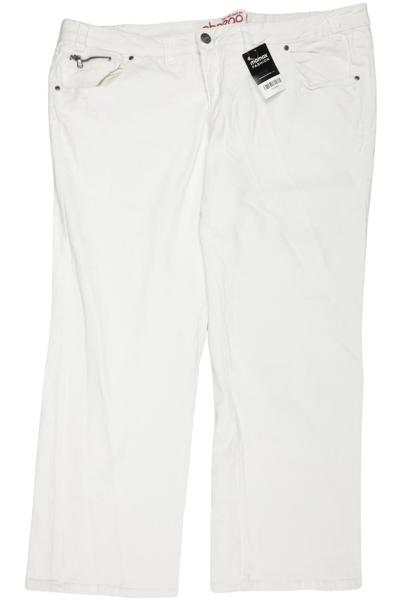 

sheego Damen Jeans, weiß, Gr. 54