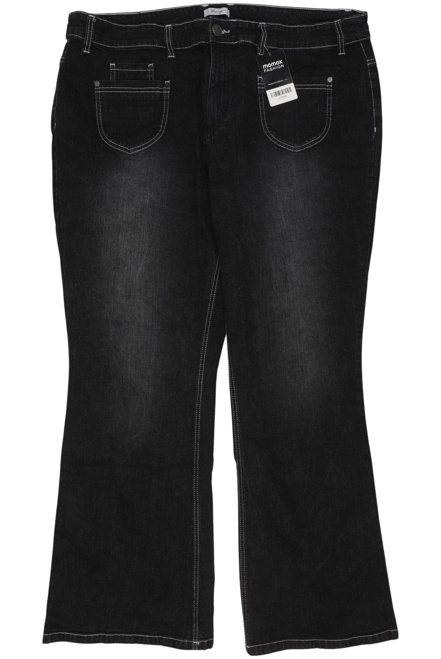 

sheego Damen Jeans, schwarz, Gr. 50