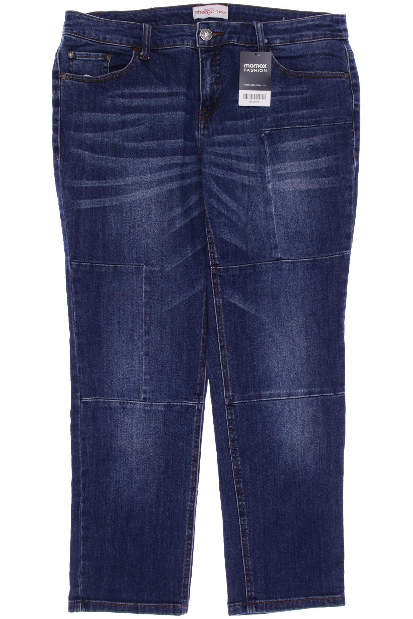 

sheego Damen Jeans, marineblau, Gr. 22