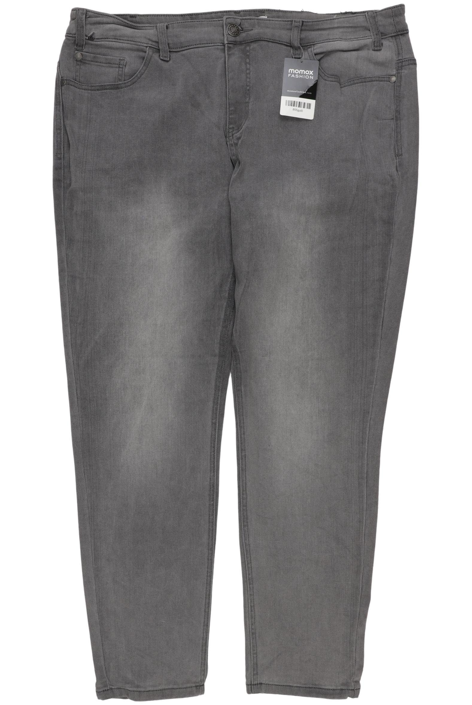 

sheego Damen Jeans, grau, Gr. 25