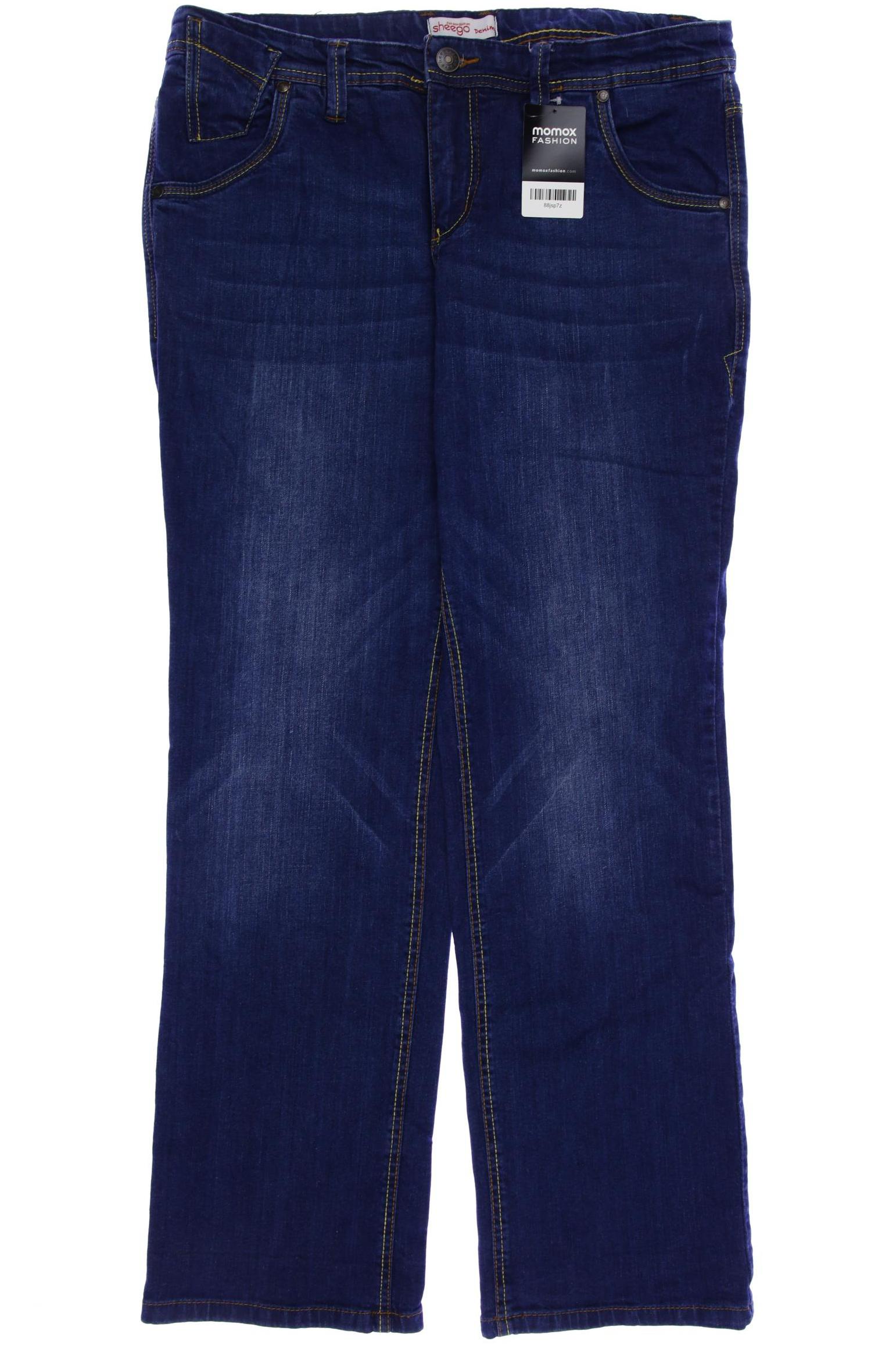 

sheego Damen Jeans, marineblau, Gr. 44