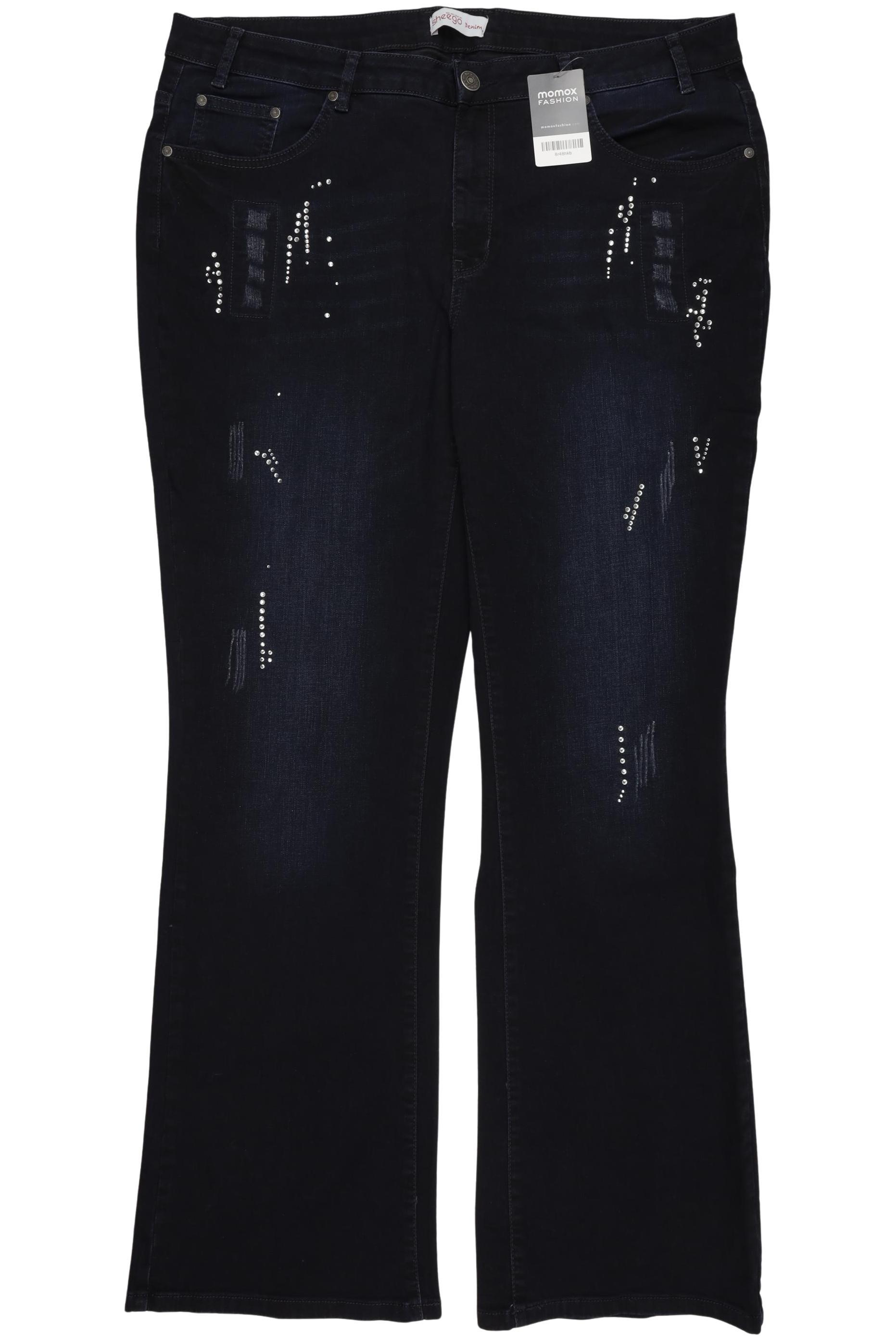 

sheego Damen Jeans, marineblau, Gr. 100