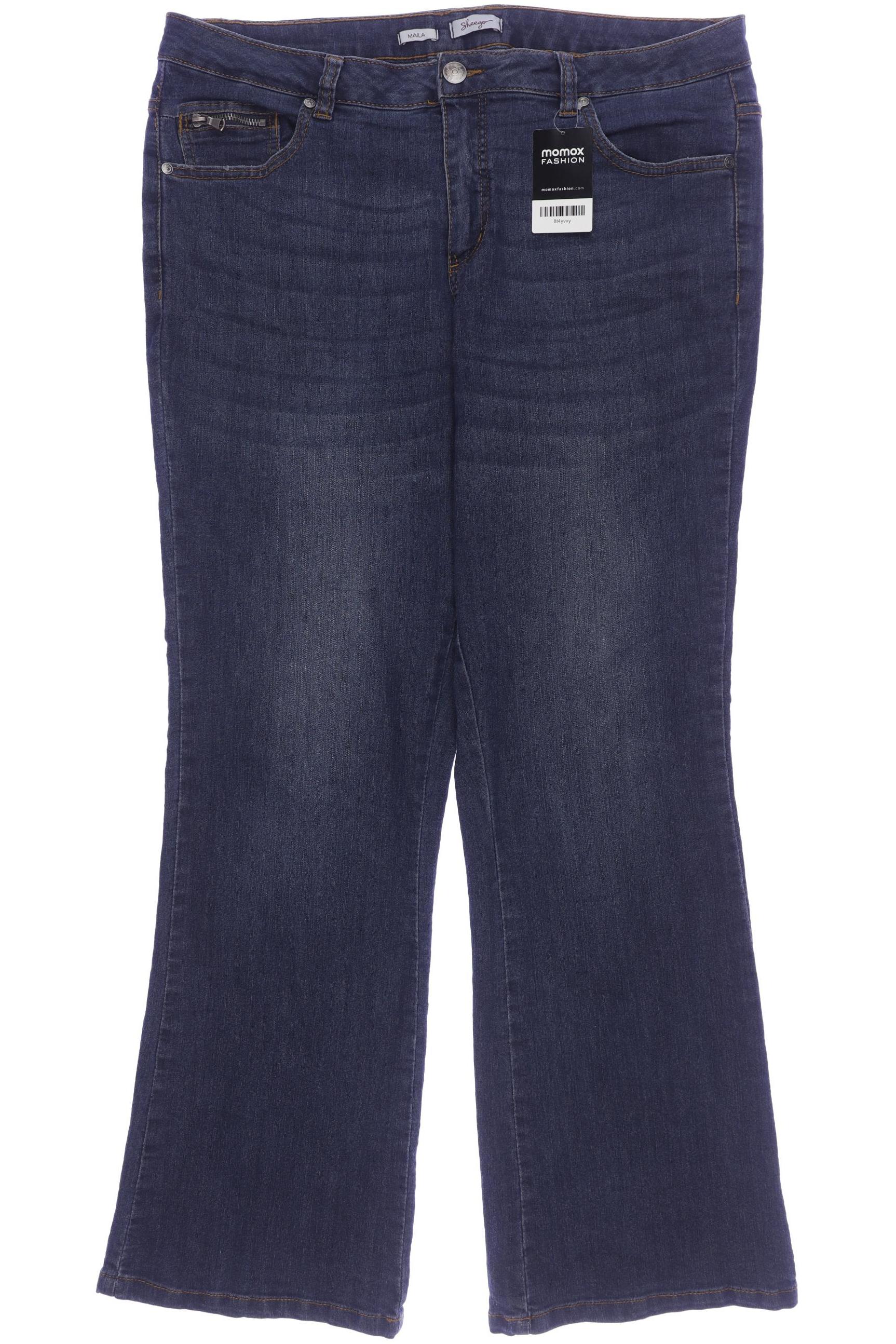

sheego Damen Jeans, blau, Gr. 46