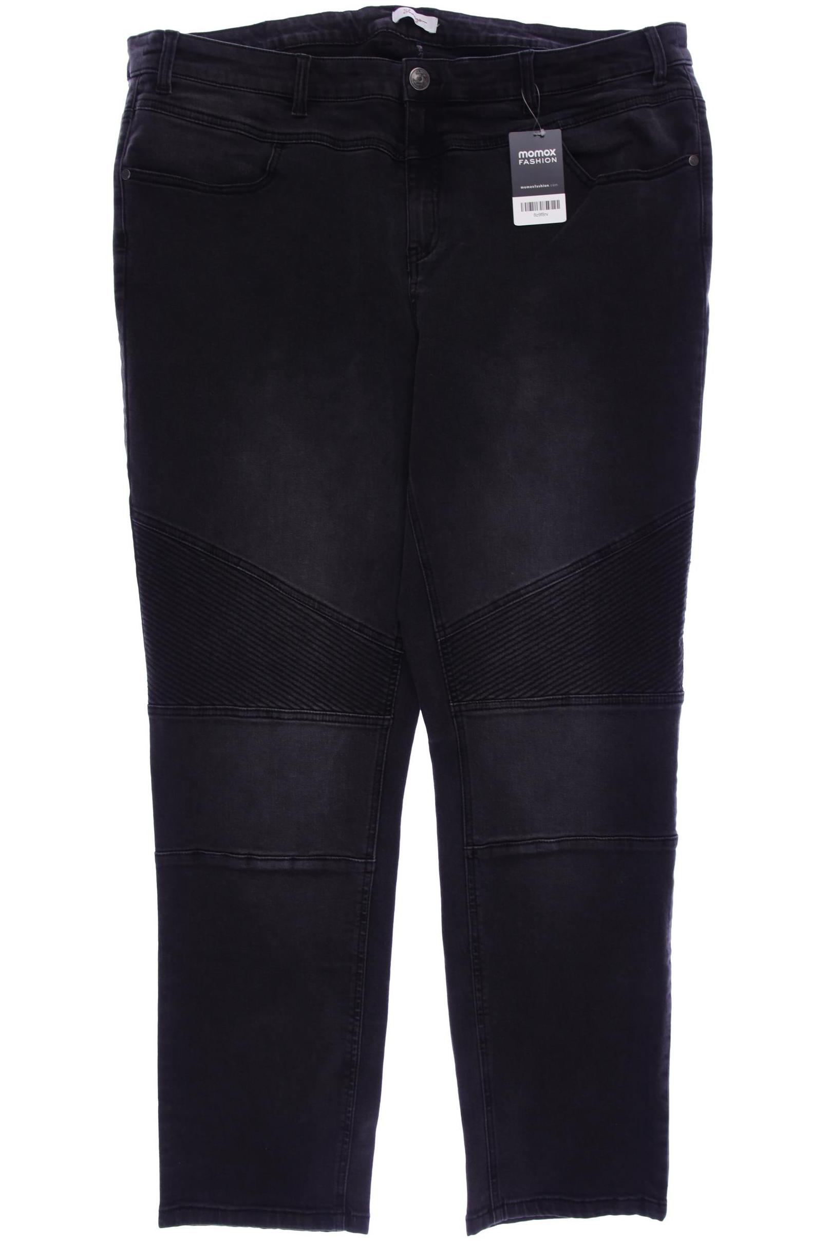 

sheego Damen Jeans, grau