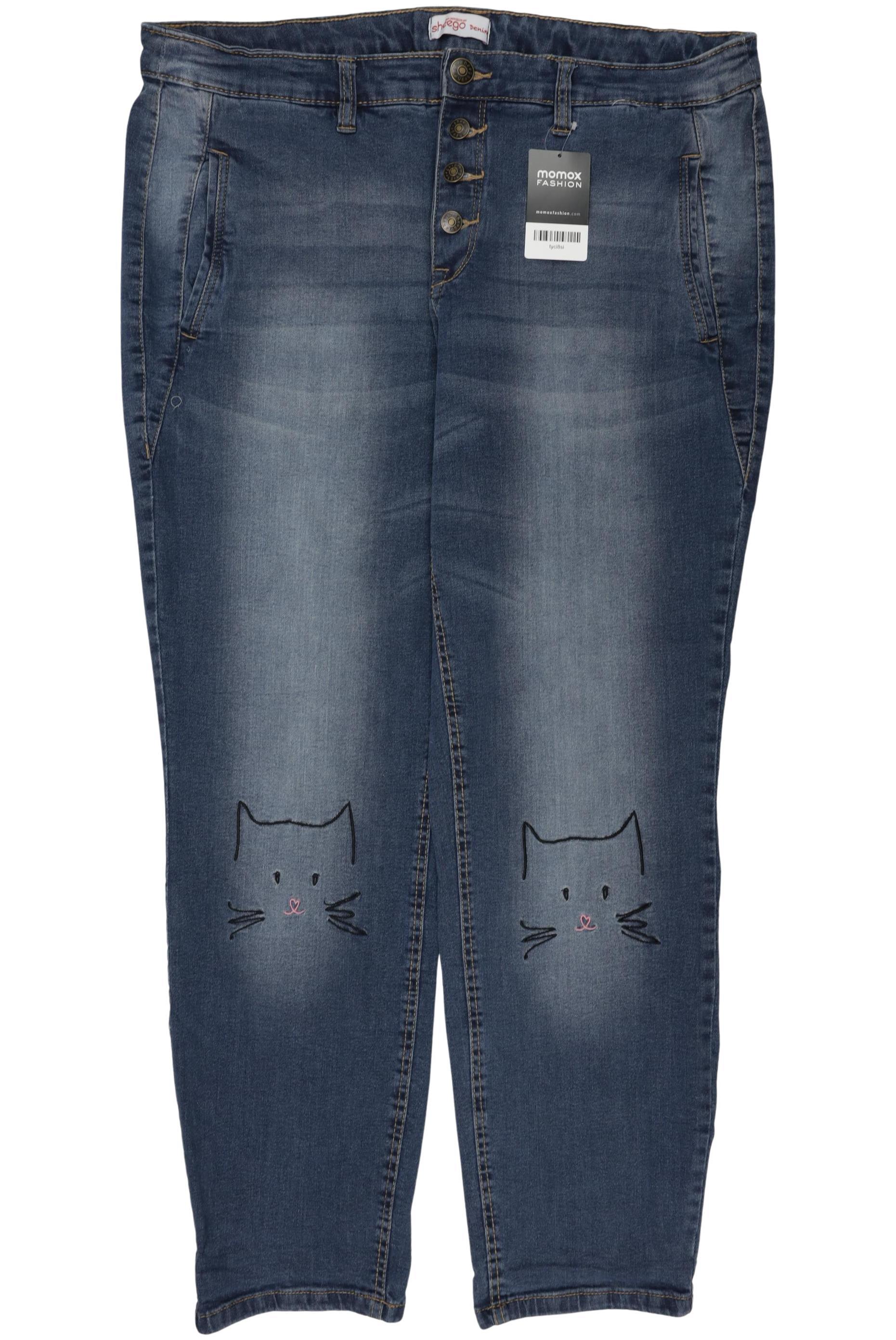 

sheego Damen Jeans, marineblau, Gr. 48