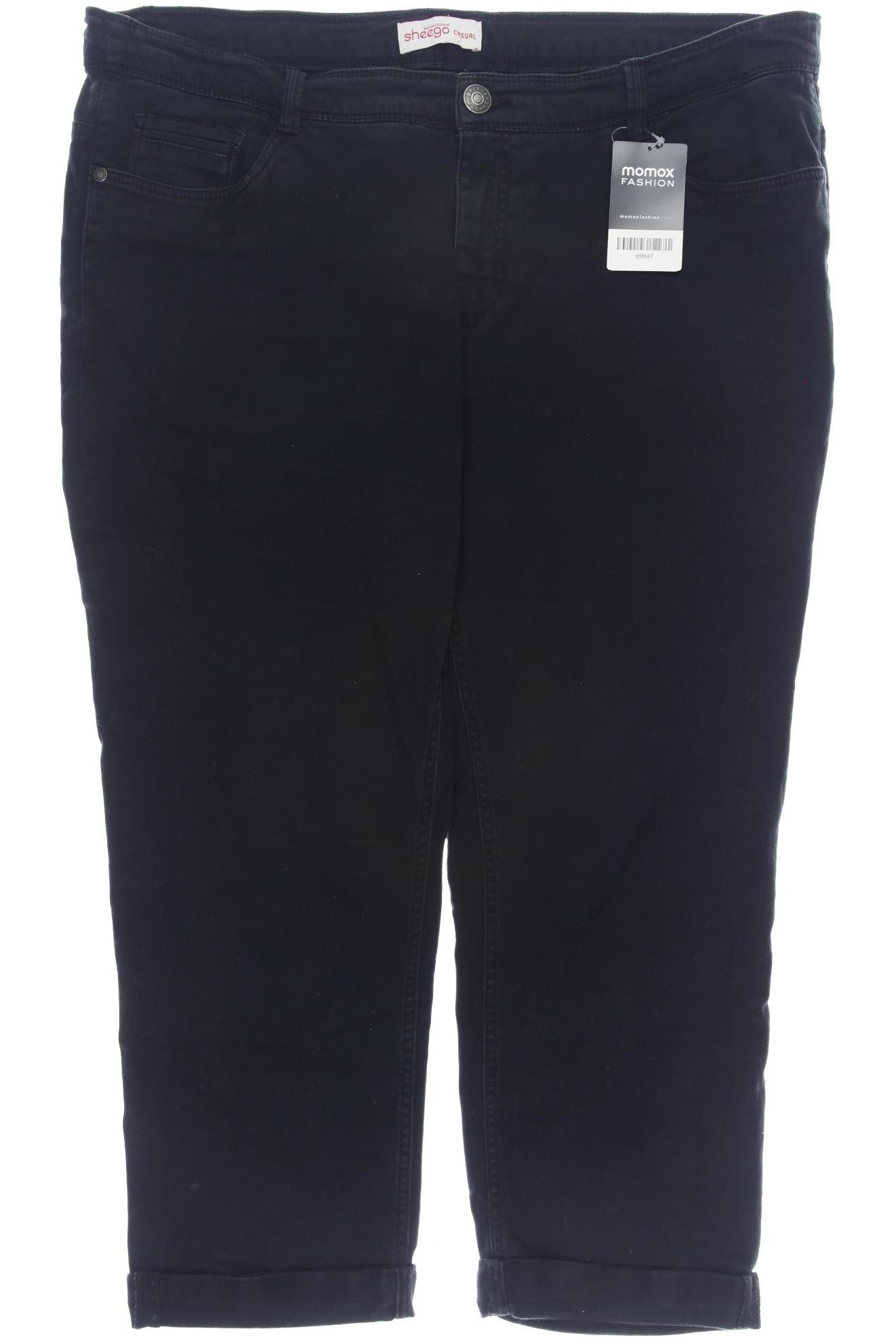 

sheego Damen Jeans, schwarz, Gr. 48