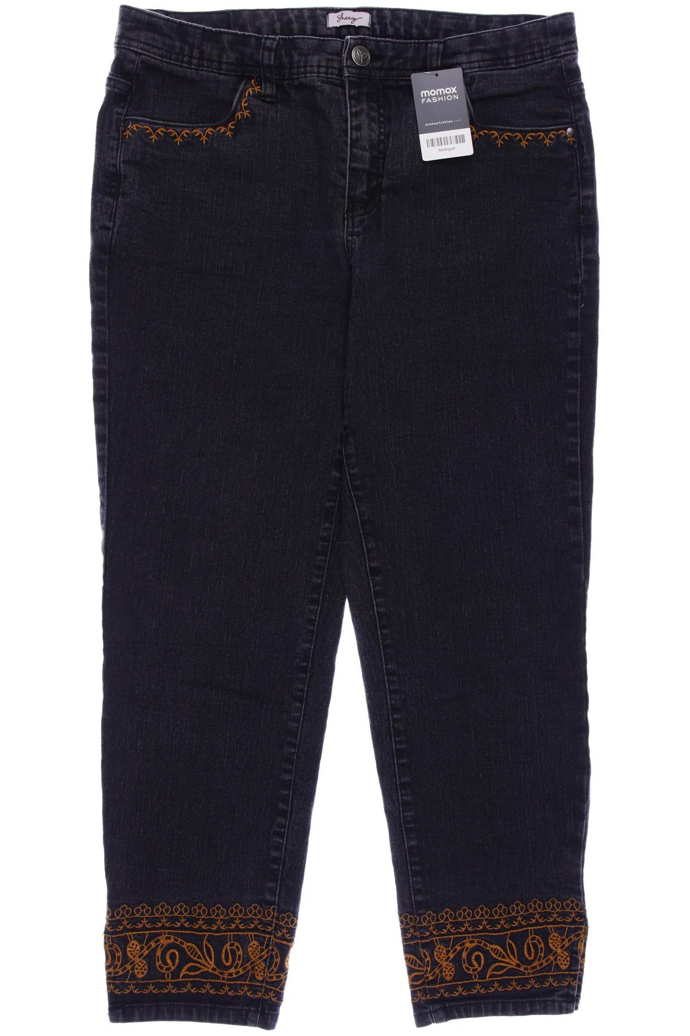 

sheego Damen Jeans, grau, Gr. 46