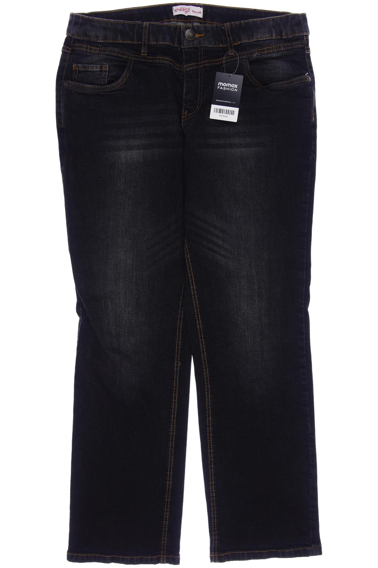 

sheego Damen Jeans, schwarz