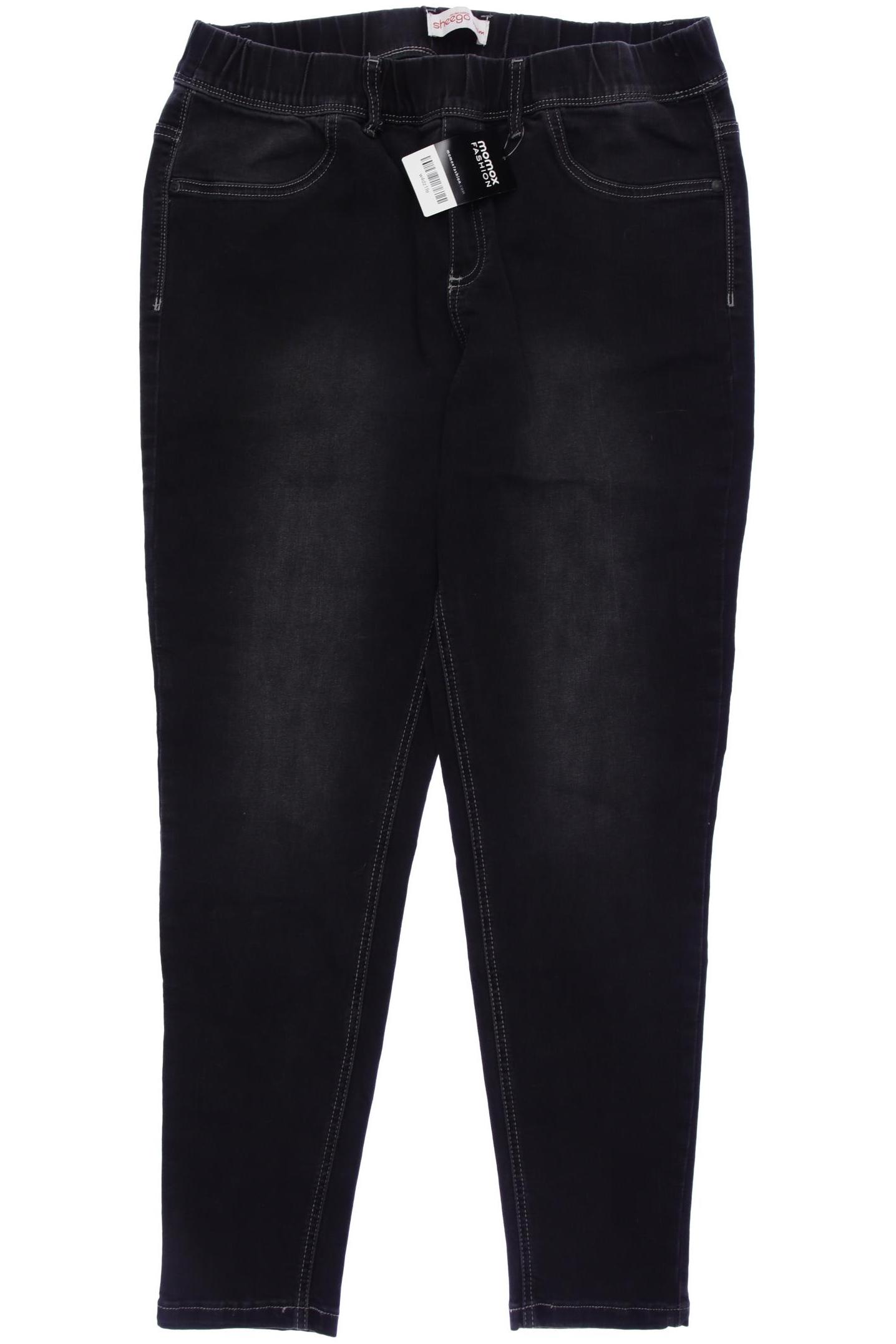 

sheego Damen Jeans, schwarz, Gr. 46