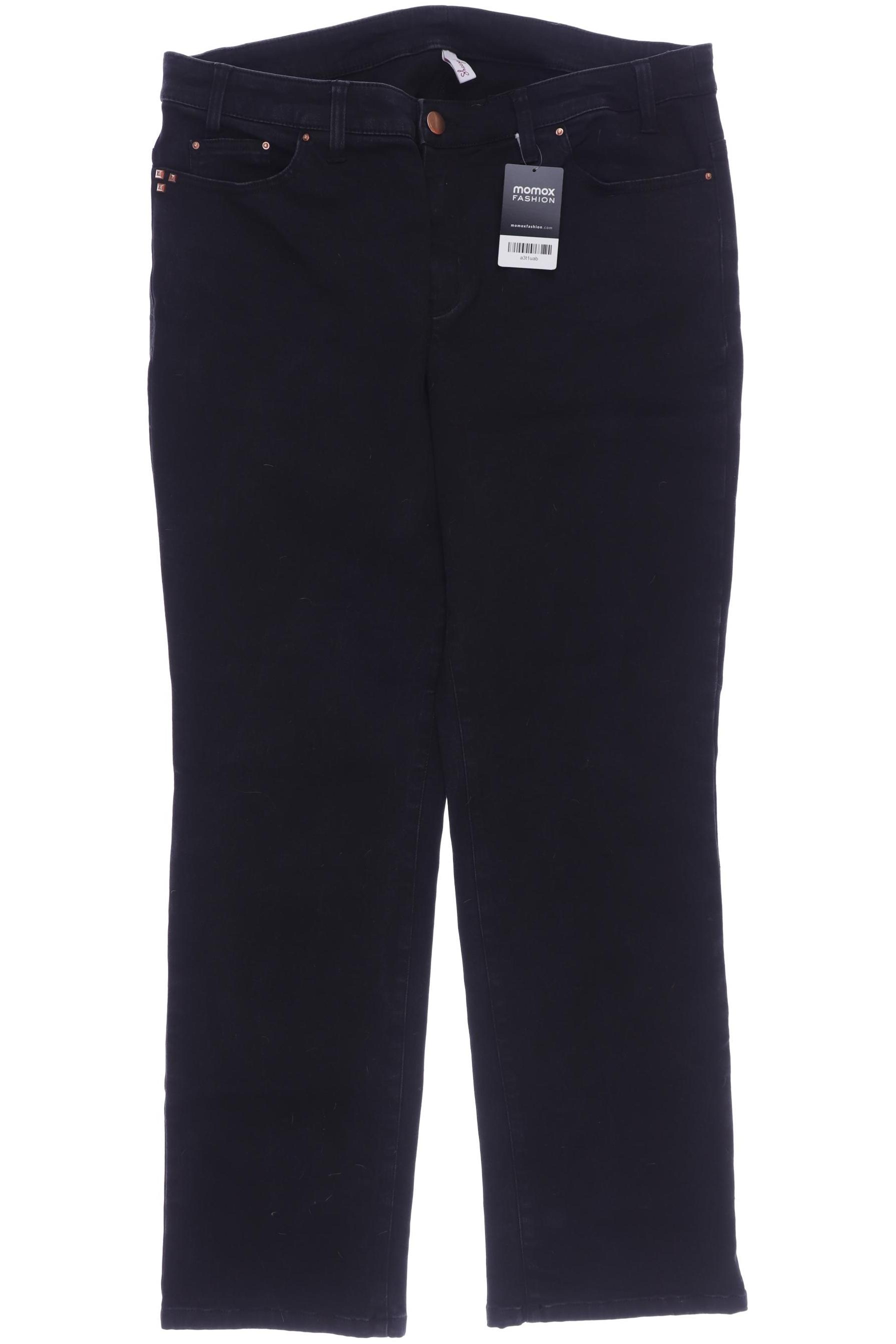 

sheego Damen Jeans, schwarz
