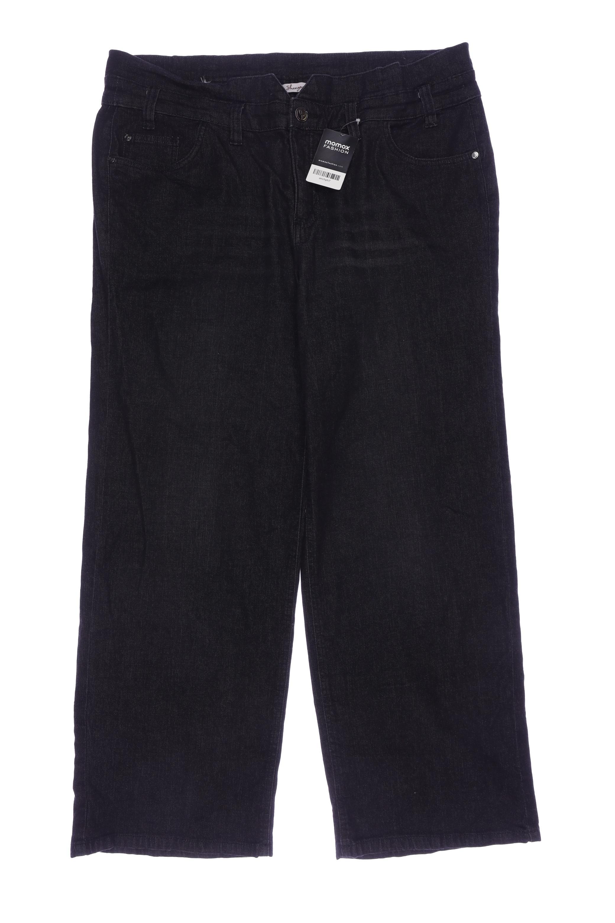 

sheego Damen Jeans, grau, Gr. 50