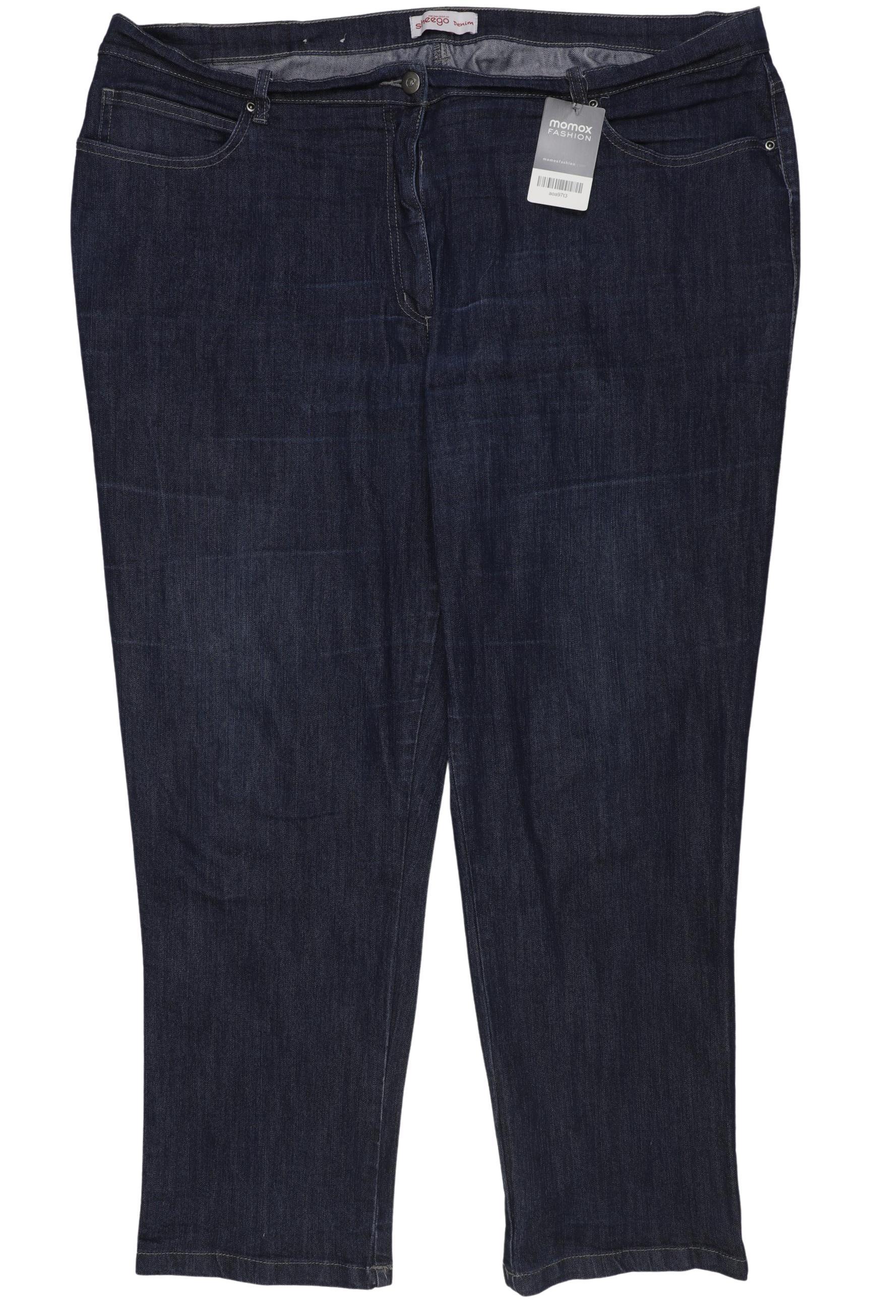 

sheego Damen Jeans, marineblau, Gr. 52