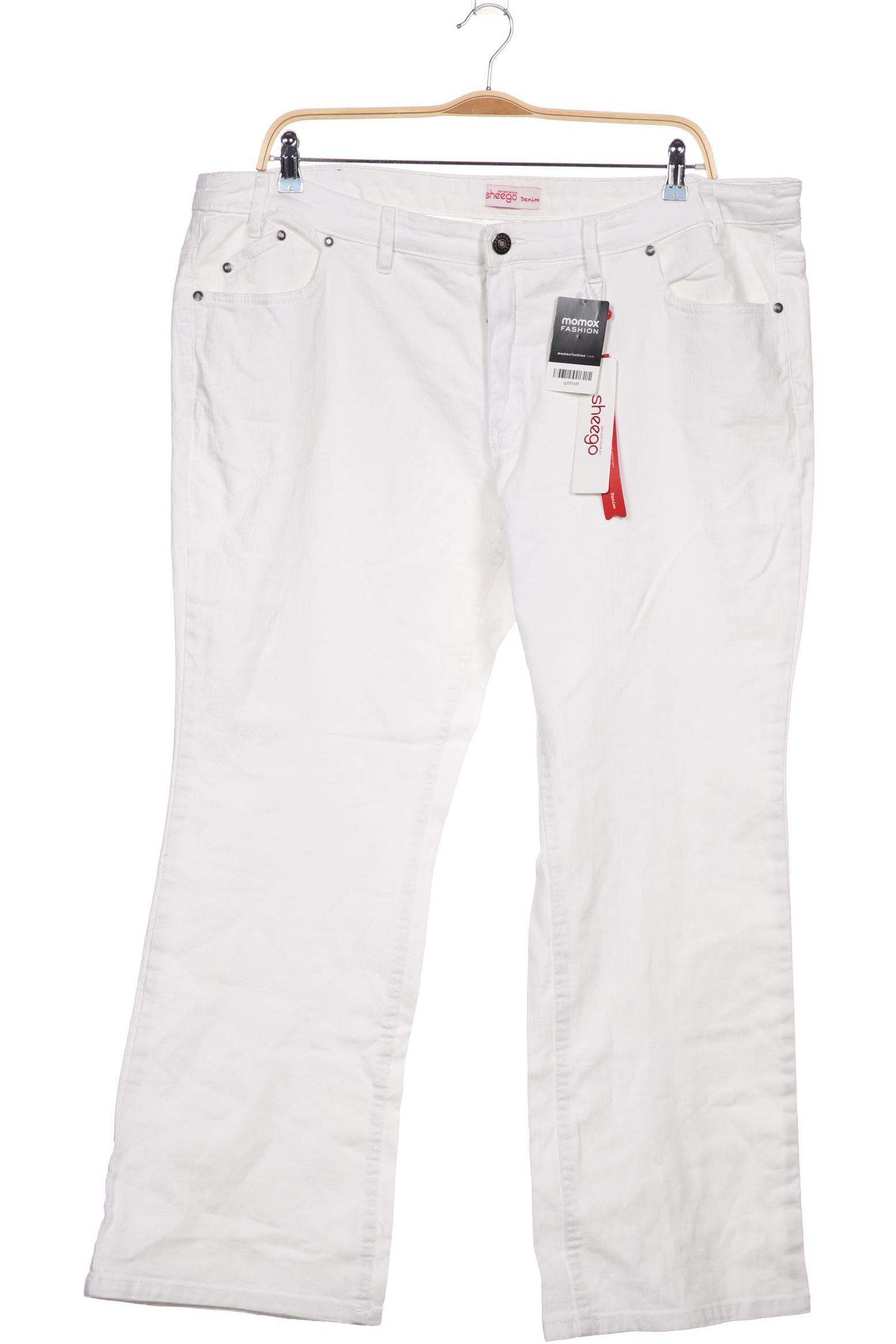 

sheego Damen Jeans, weiß, Gr. 52