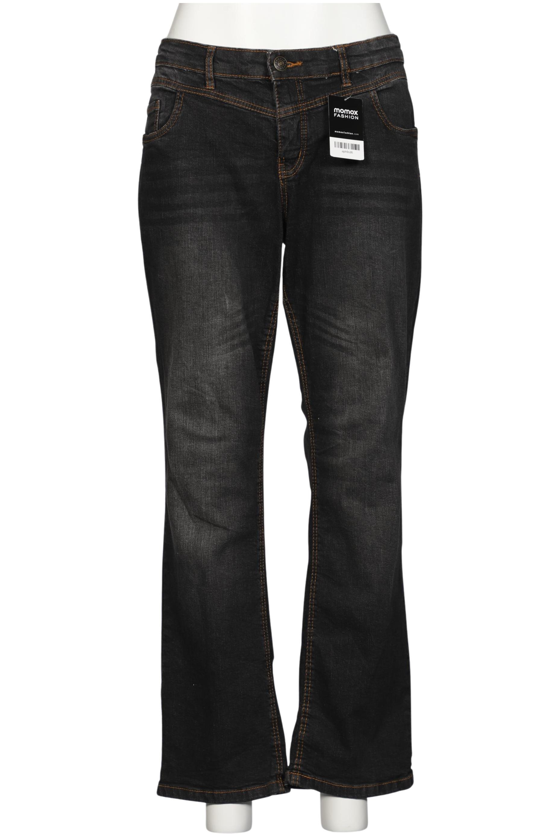 

sheego Damen Jeans, schwarz, Gr. 46