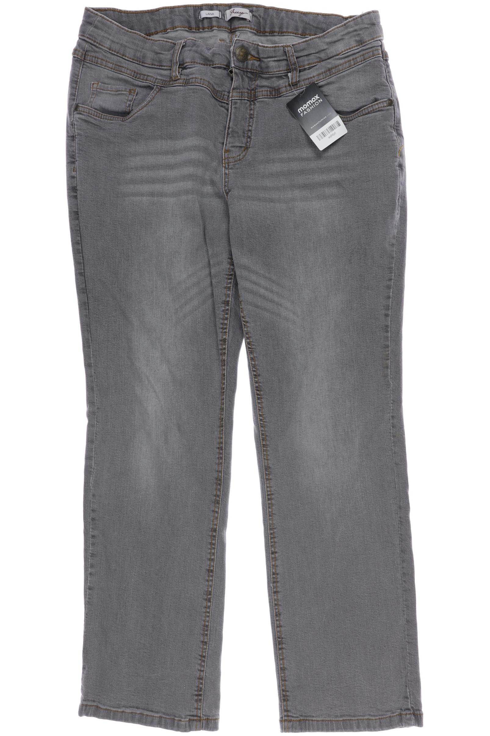 

sheego Damen Jeans, grau, Gr. 46