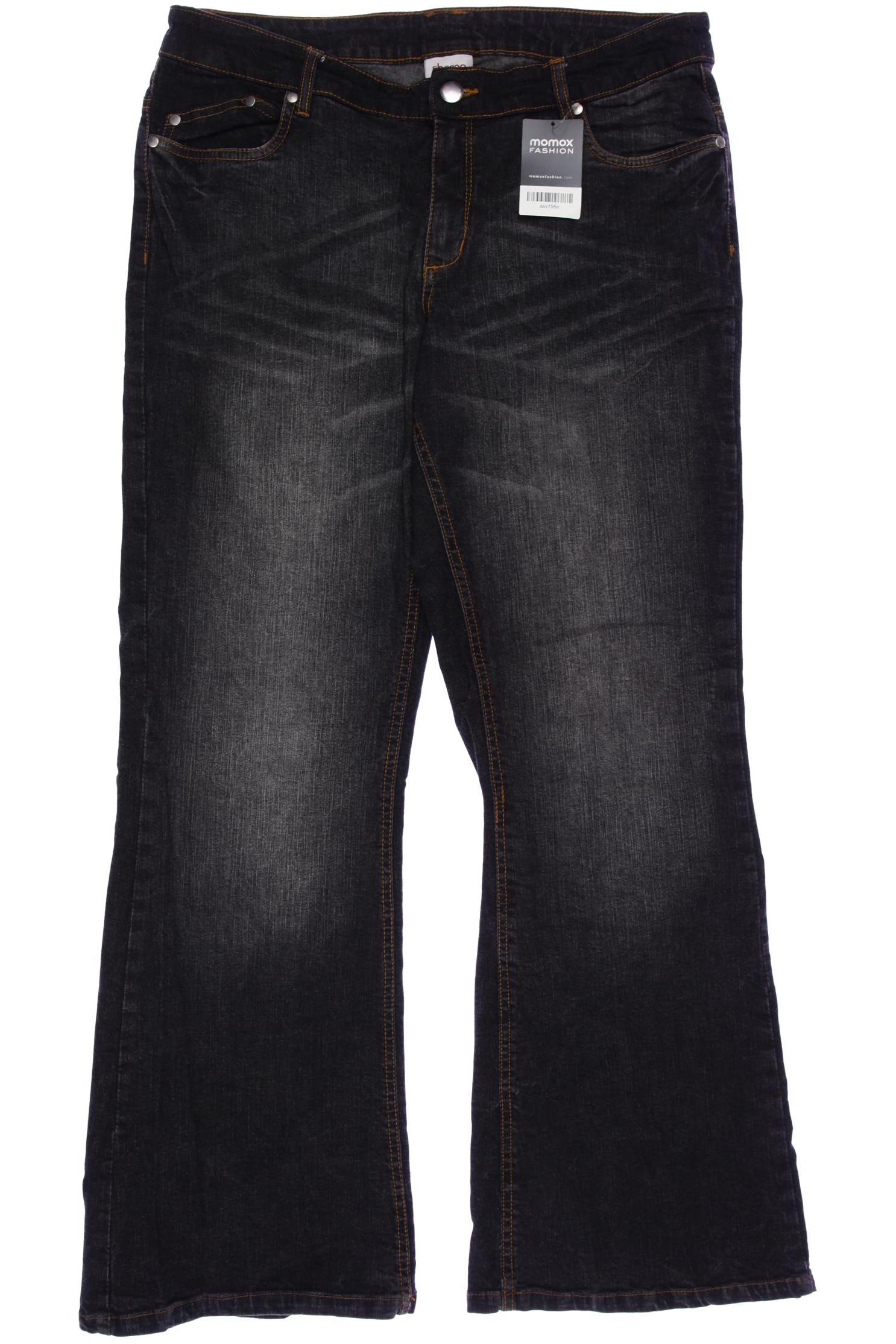 

sheego Damen Jeans, schwarz, Gr. 44