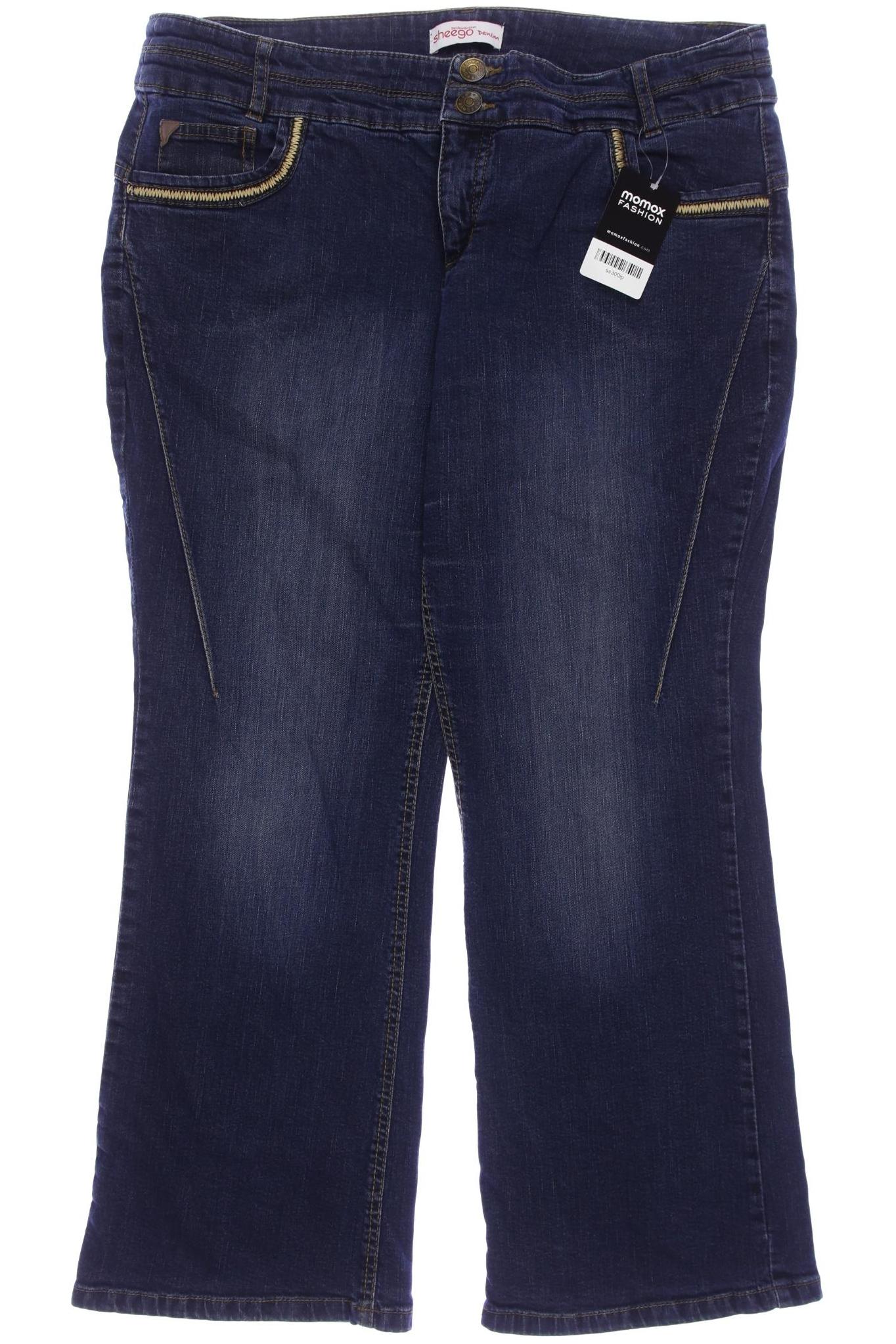 

sheego Damen Jeans, marineblau, Gr. 23