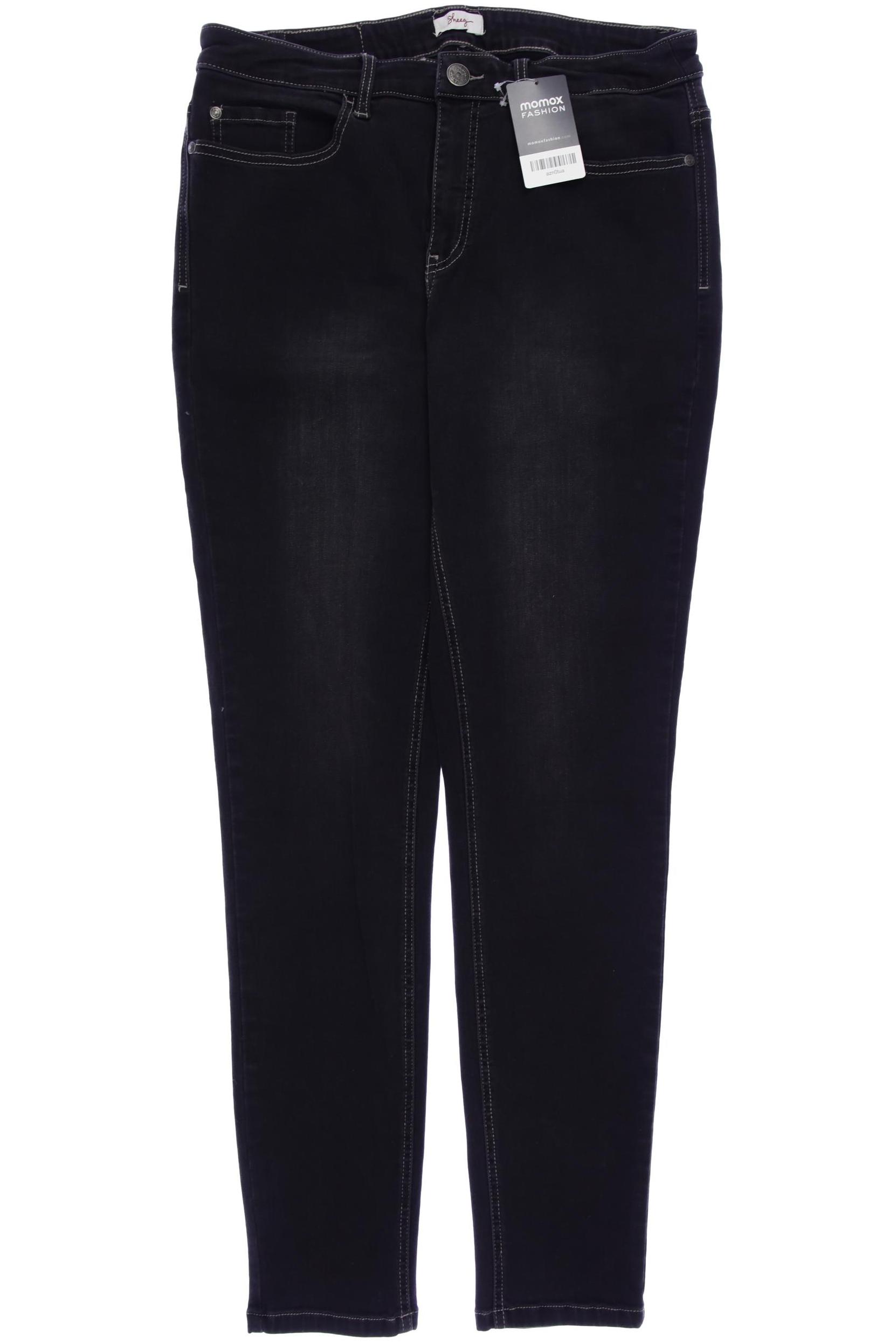 

sheego Damen Jeans, grau, Gr. 46