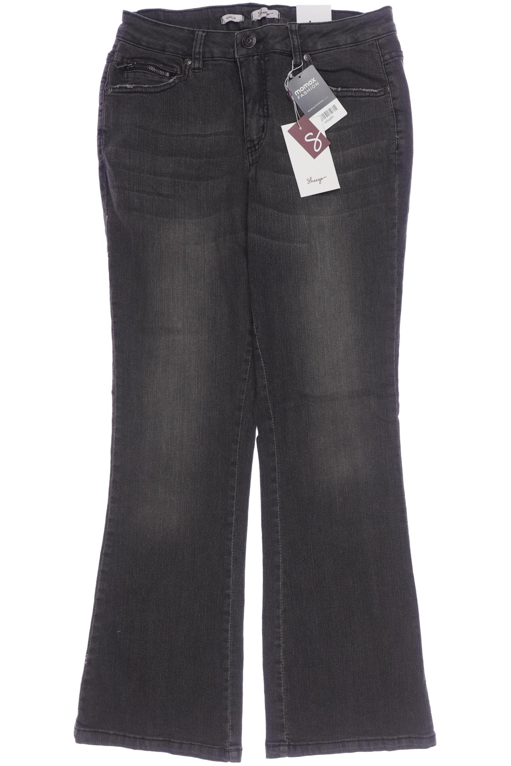 

sheego Damen Jeans, grau, Gr. 40