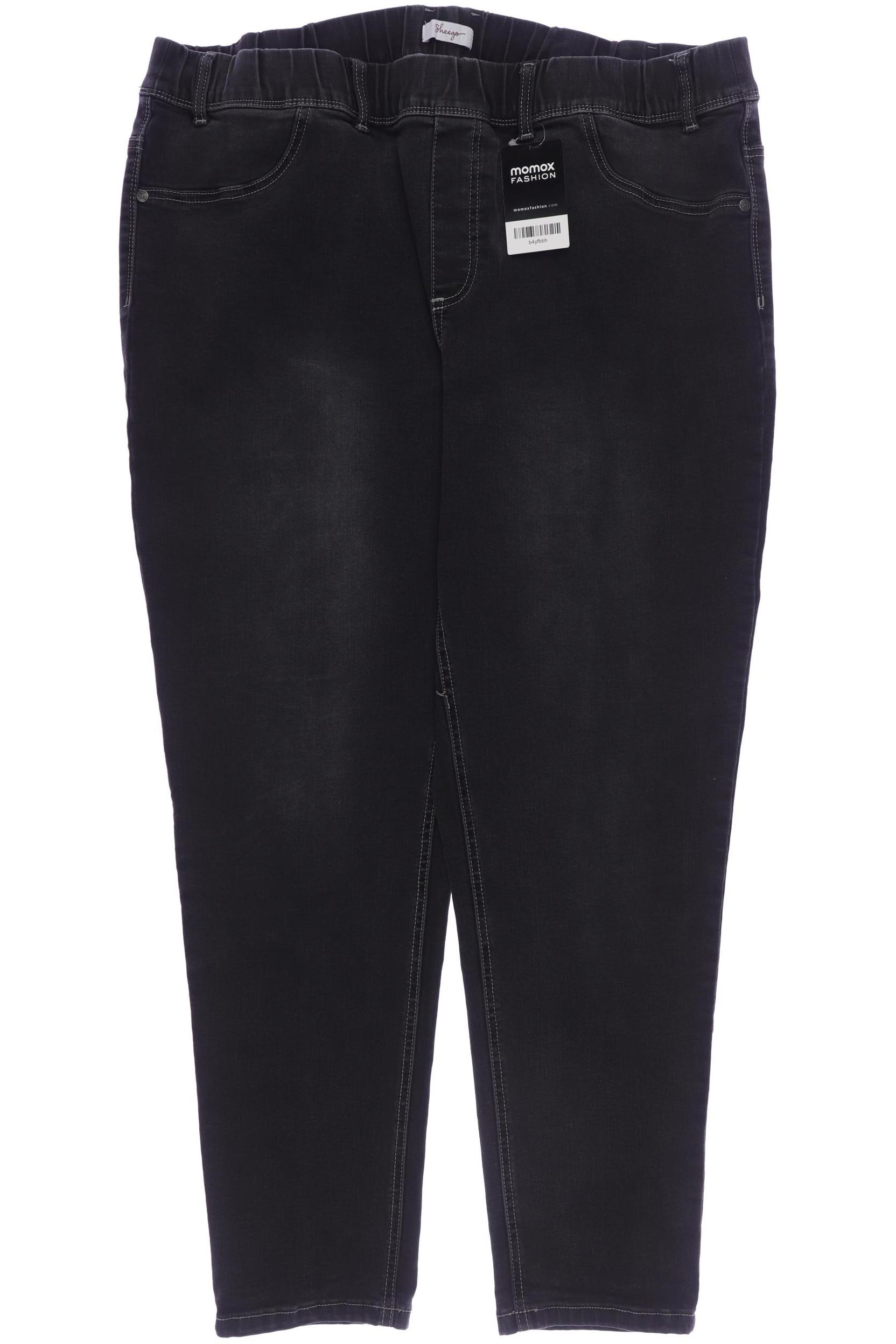 

sheego Damen Jeans, grau, Gr. 52