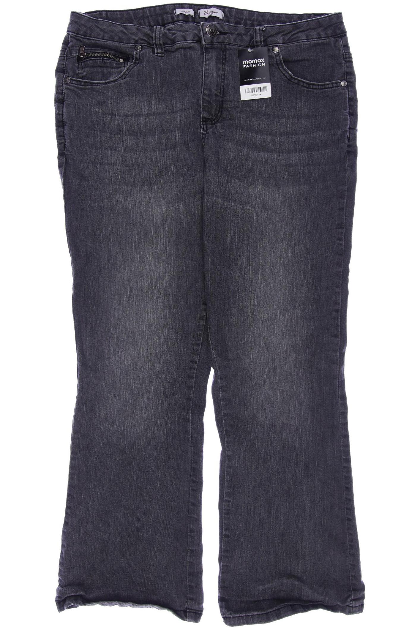 

sheego Damen Jeans, grau, Gr. 46