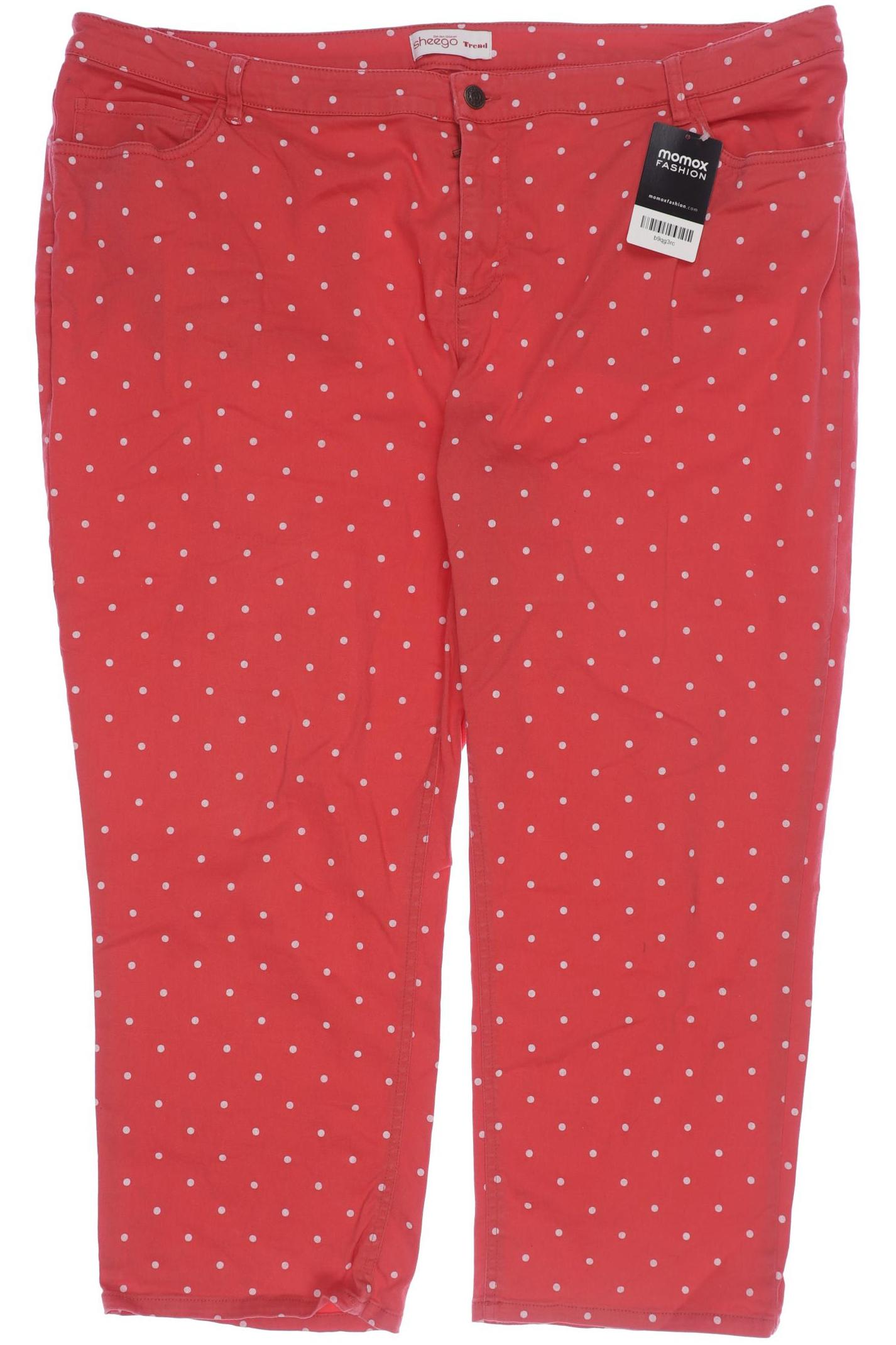 

sheego Damen Jeans, rot, Gr. 50