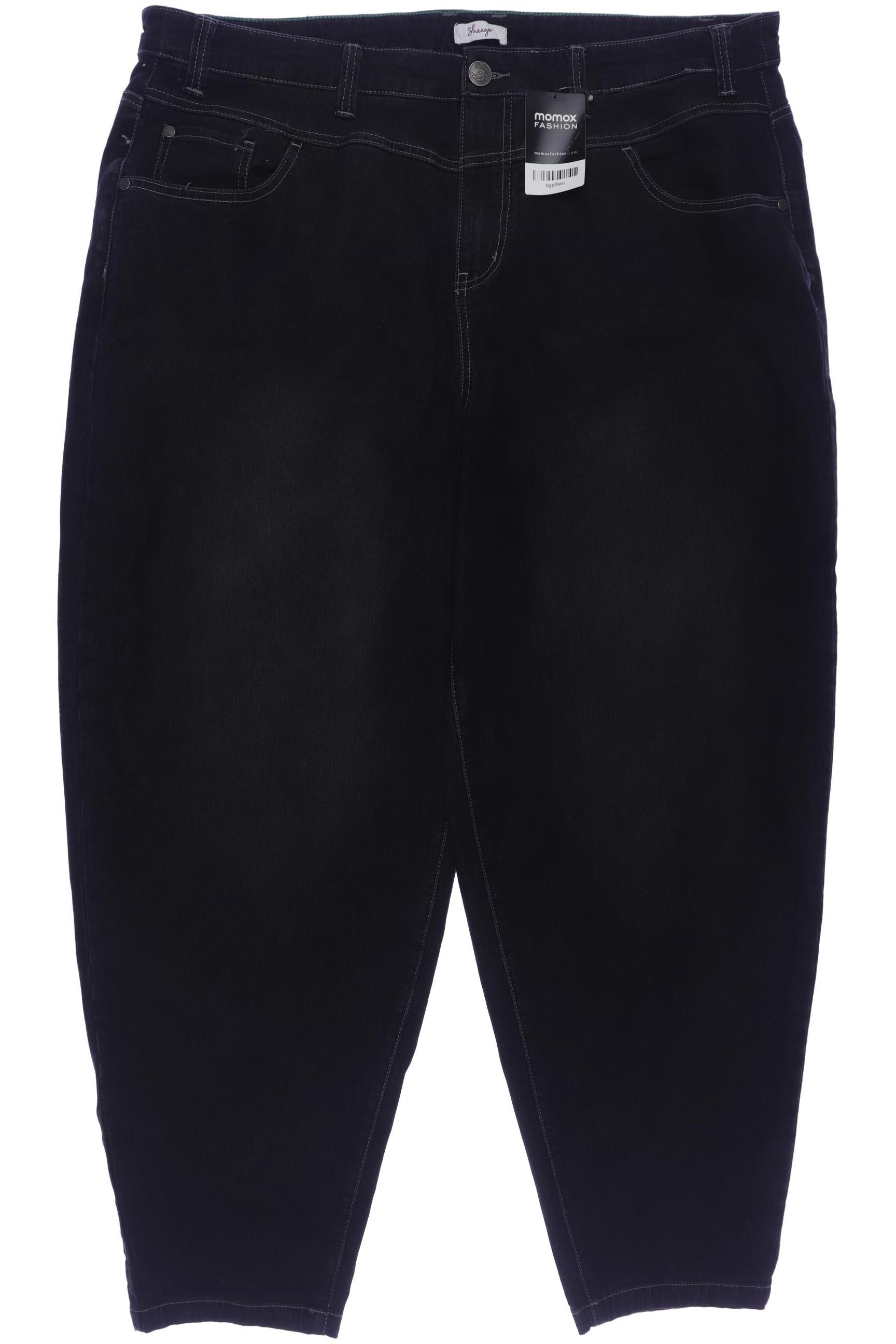

sheego Damen Jeans, schwarz, Gr. 50