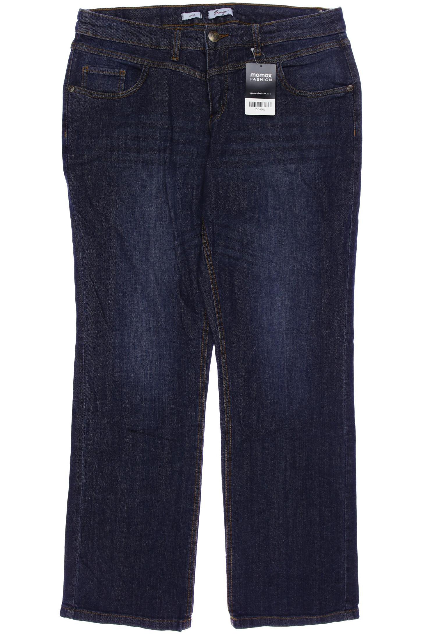 

sheego Damen Jeans, marineblau, Gr. 44