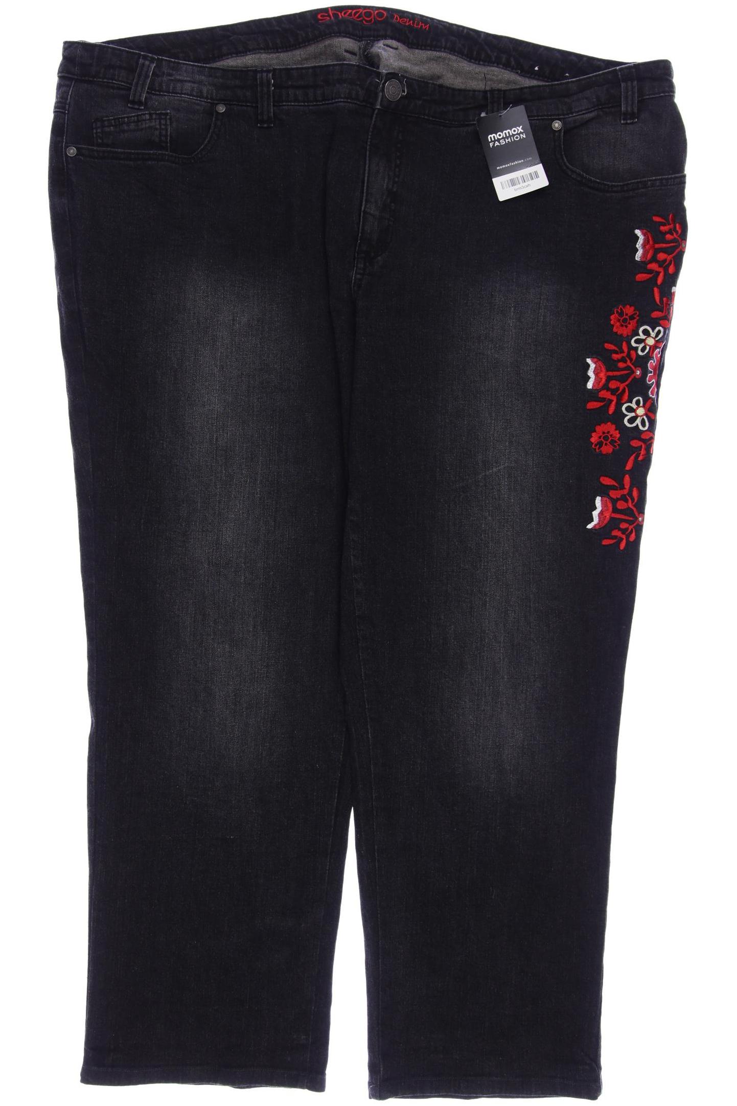 

sheego Damen Jeans, schwarz