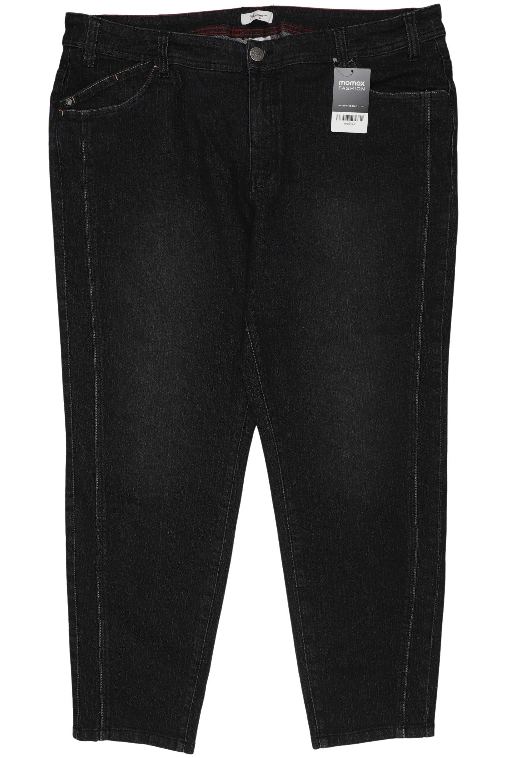 

sheego Damen Jeans, schwarz, Gr. 50
