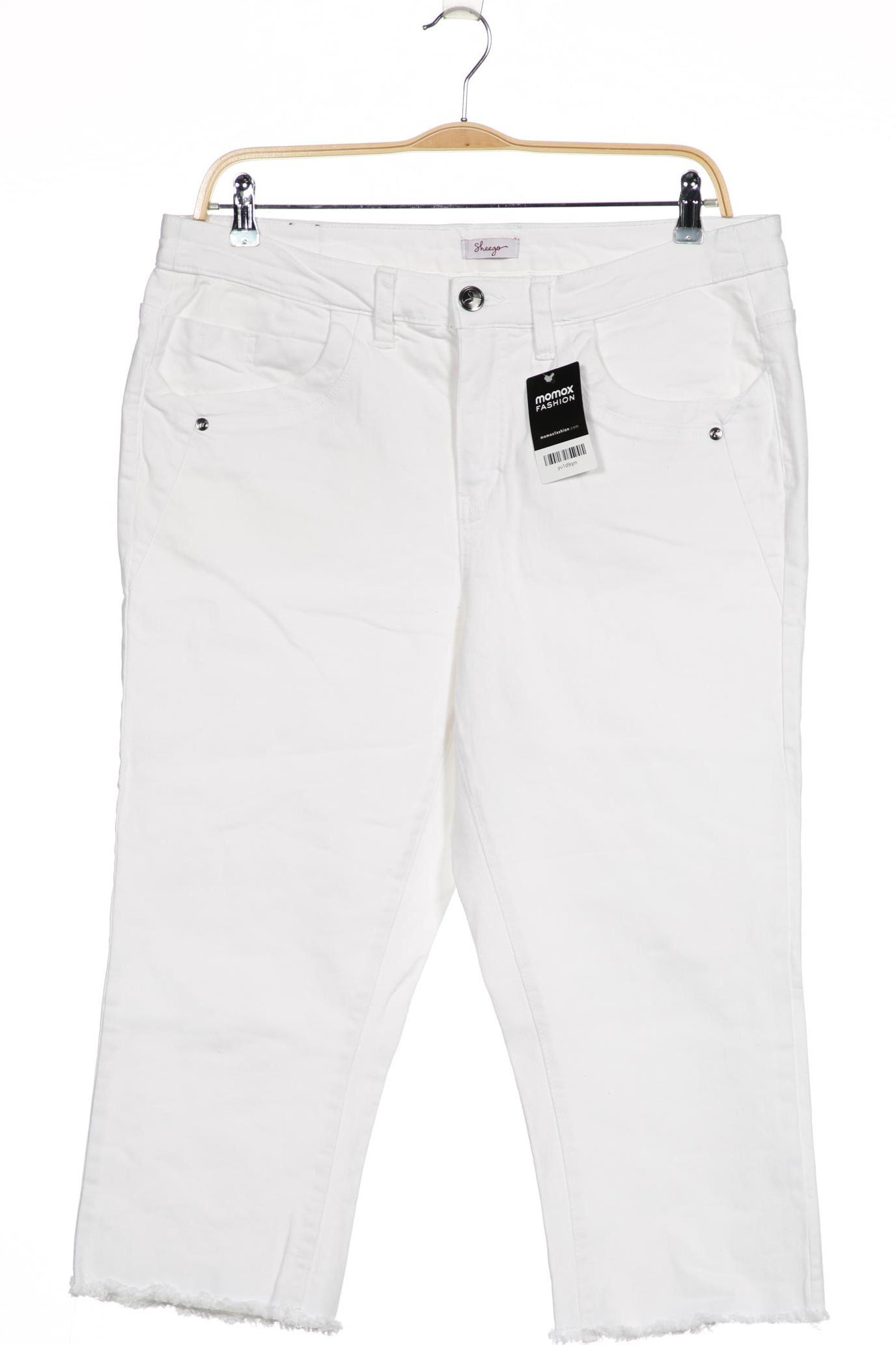 

sheego Damen Jeans, weiß