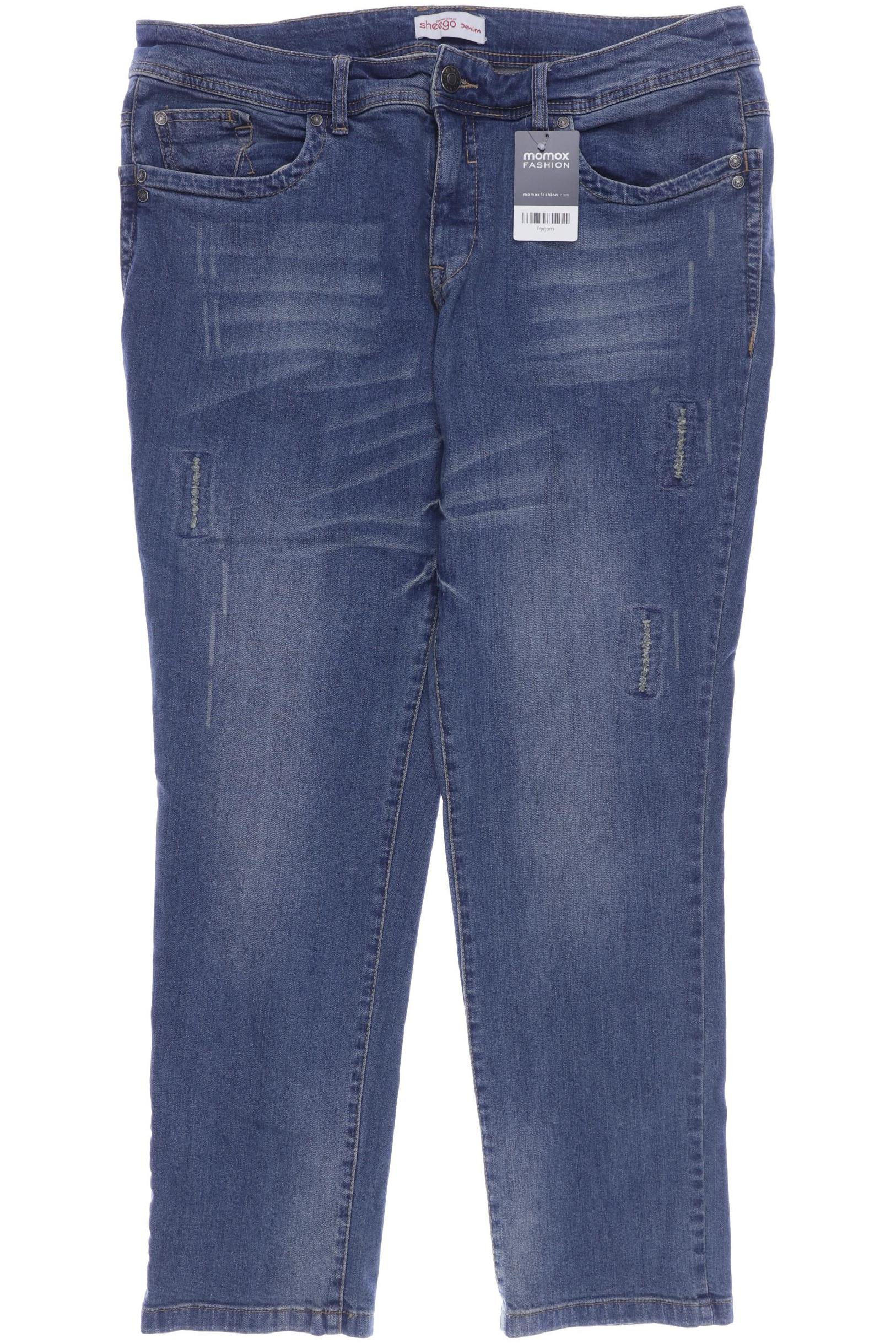 

sheego Damen Jeans, blau