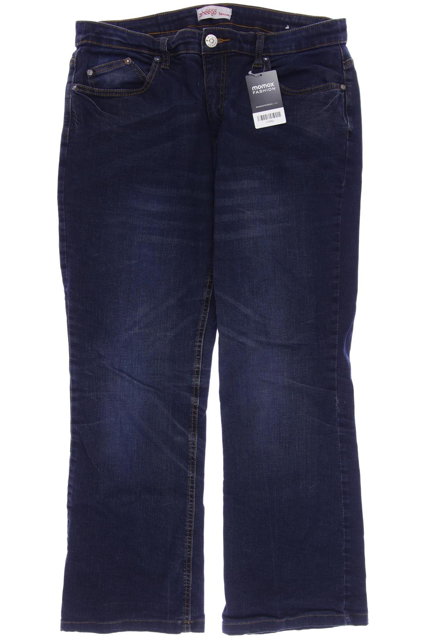 

sheego Damen Jeans, marineblau