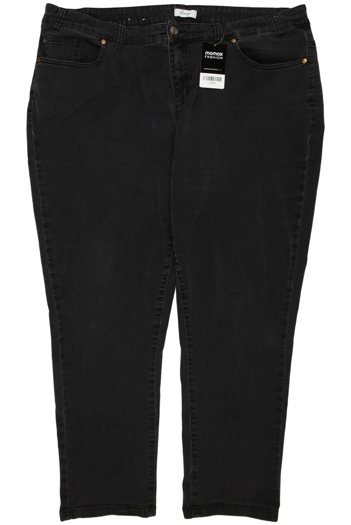 

sheego Damen Jeans, grau, Gr. 50