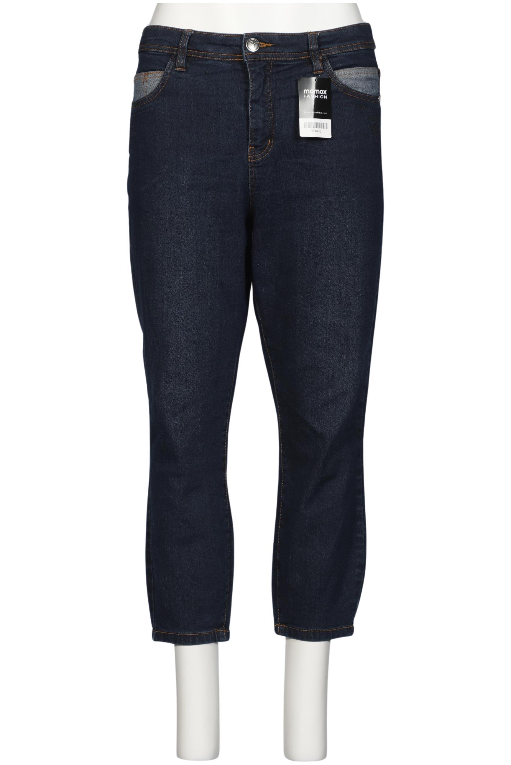 

sheego Damen Jeans, marineblau, Gr. 46