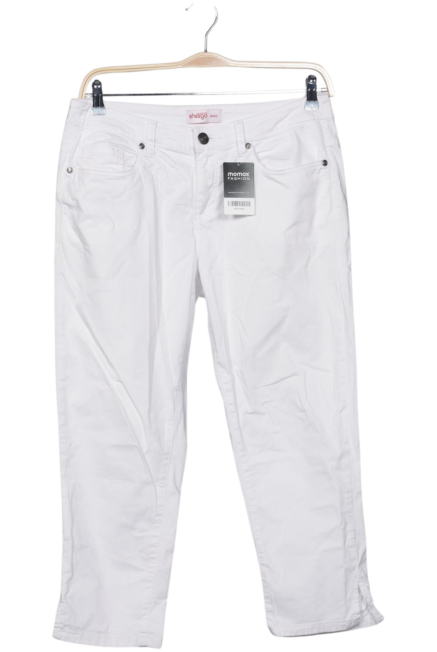 

sheego Damen Jeans, weiß, Gr. 42