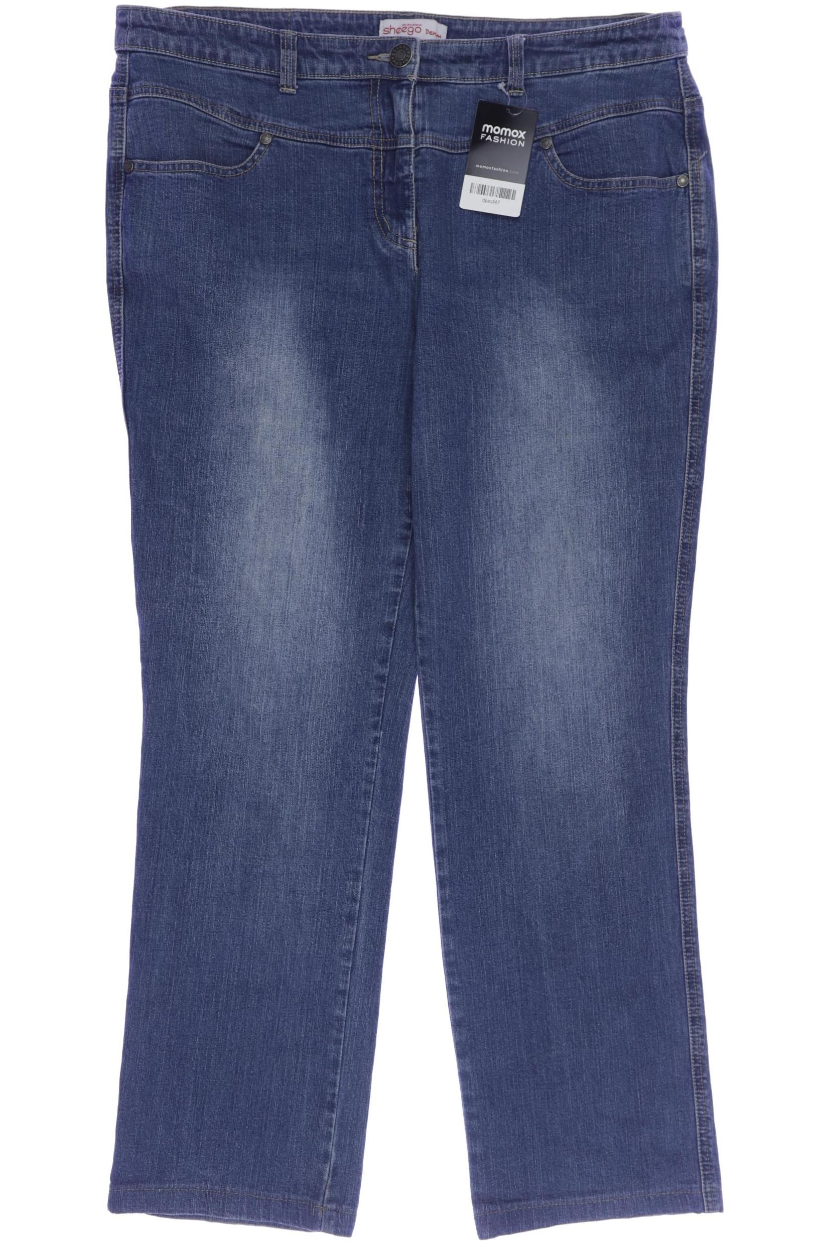 

sheego Damen Jeans, blau, Gr. 44