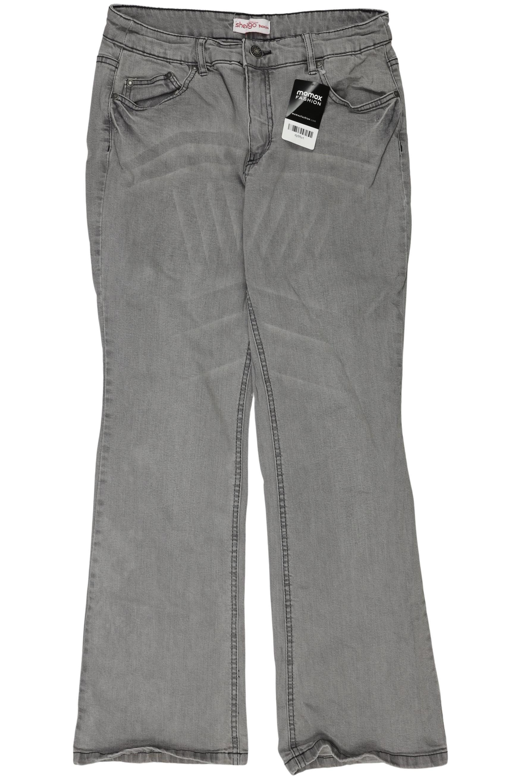 

sheego Damen Jeans, grau, Gr. 31