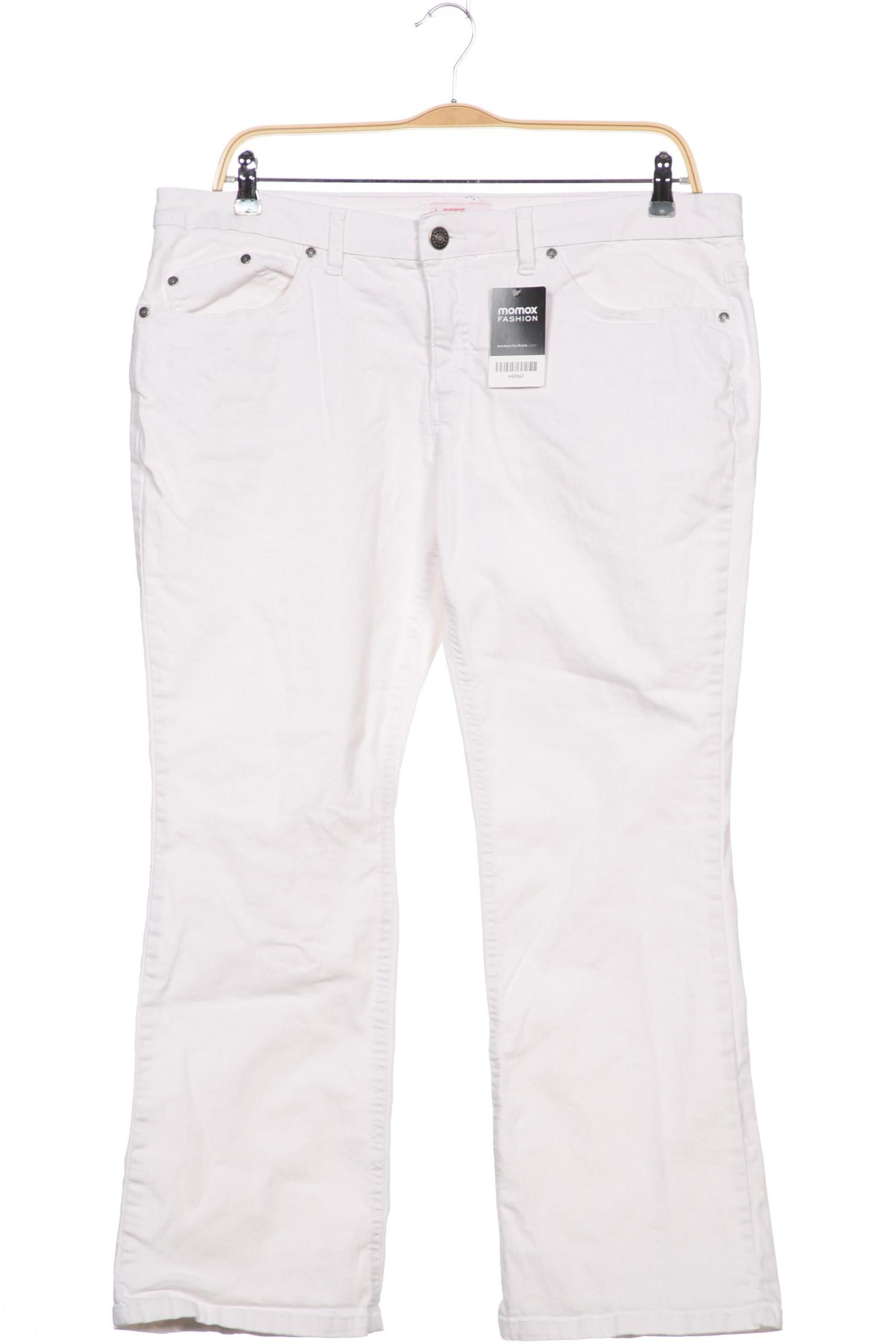 

sheego Damen Jeans, weiß, Gr. 24