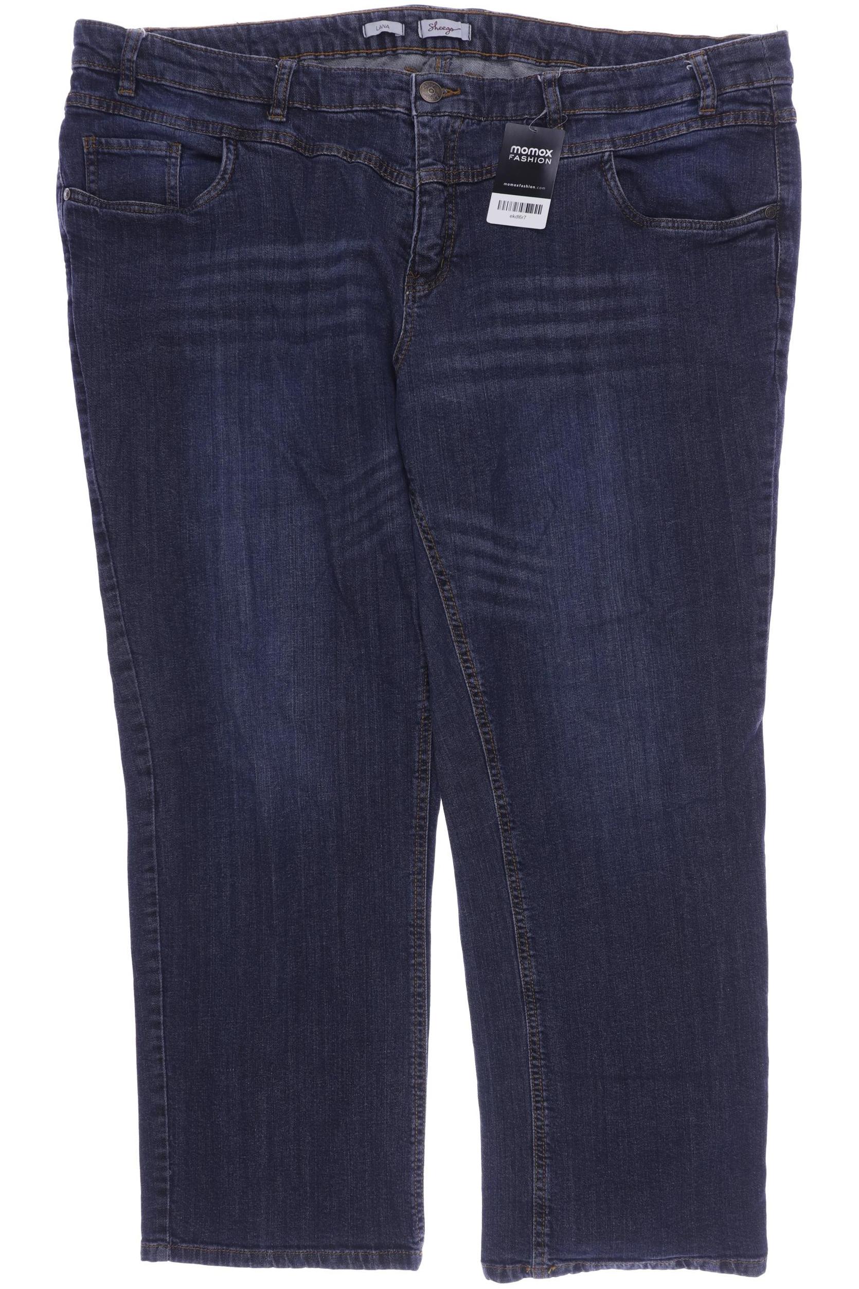 

sheego Damen Jeans, marineblau