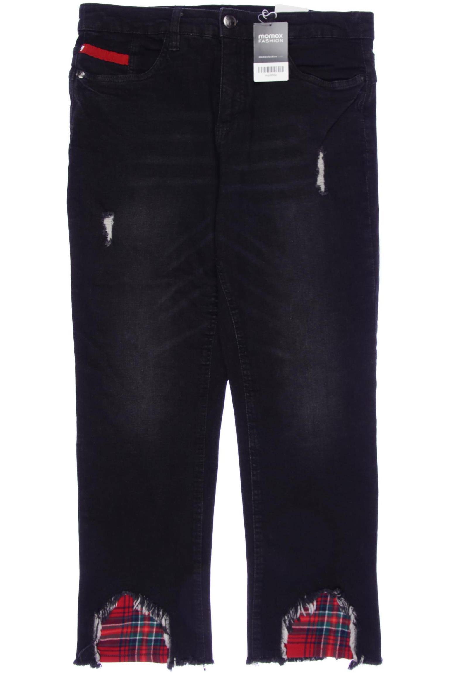 

sheego Damen Jeans, schwarz, Gr. 44